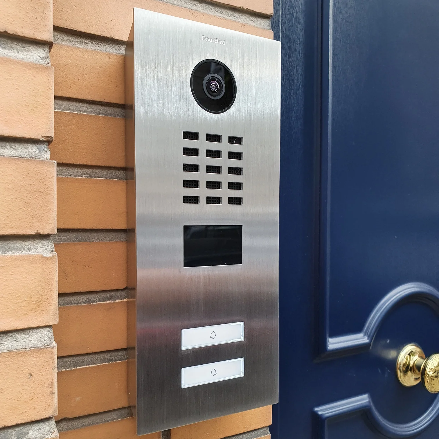 DoorBird D2102V IP Video Door Station, 2 Call Buttons in Titanium - Image 2