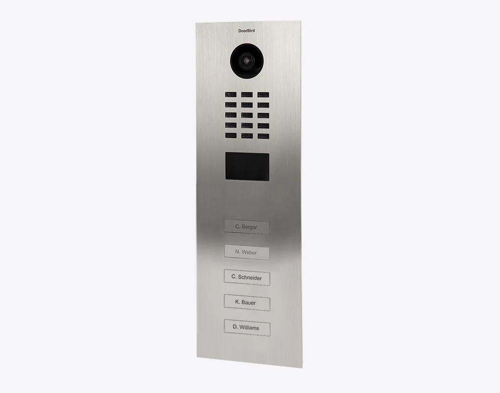 DoorBird D2105V IP Video Door Station, 5 Call Button in Beige, RAL 1001 - Image 2
