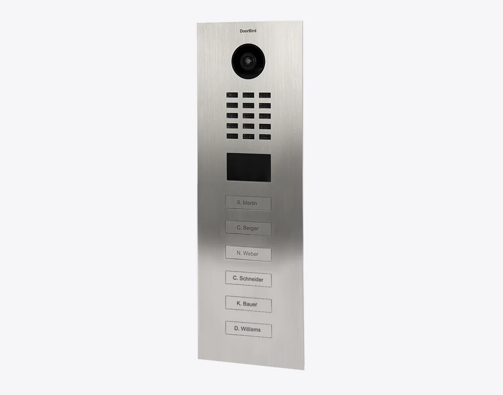 DoorBird D2106V IP Video Door Station, 6 Call Buttons in Chrome - Image 2