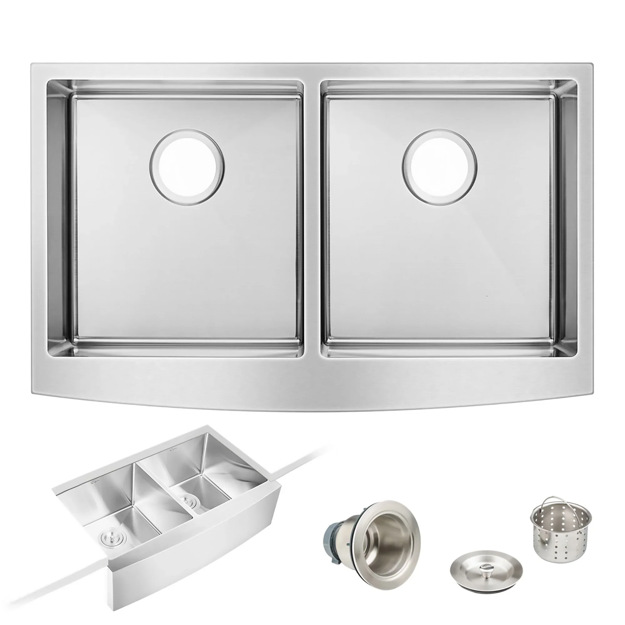 Empava 33-Inch Double Bowl Kitchen Sink (EMPV-DAS3320) - Image 5