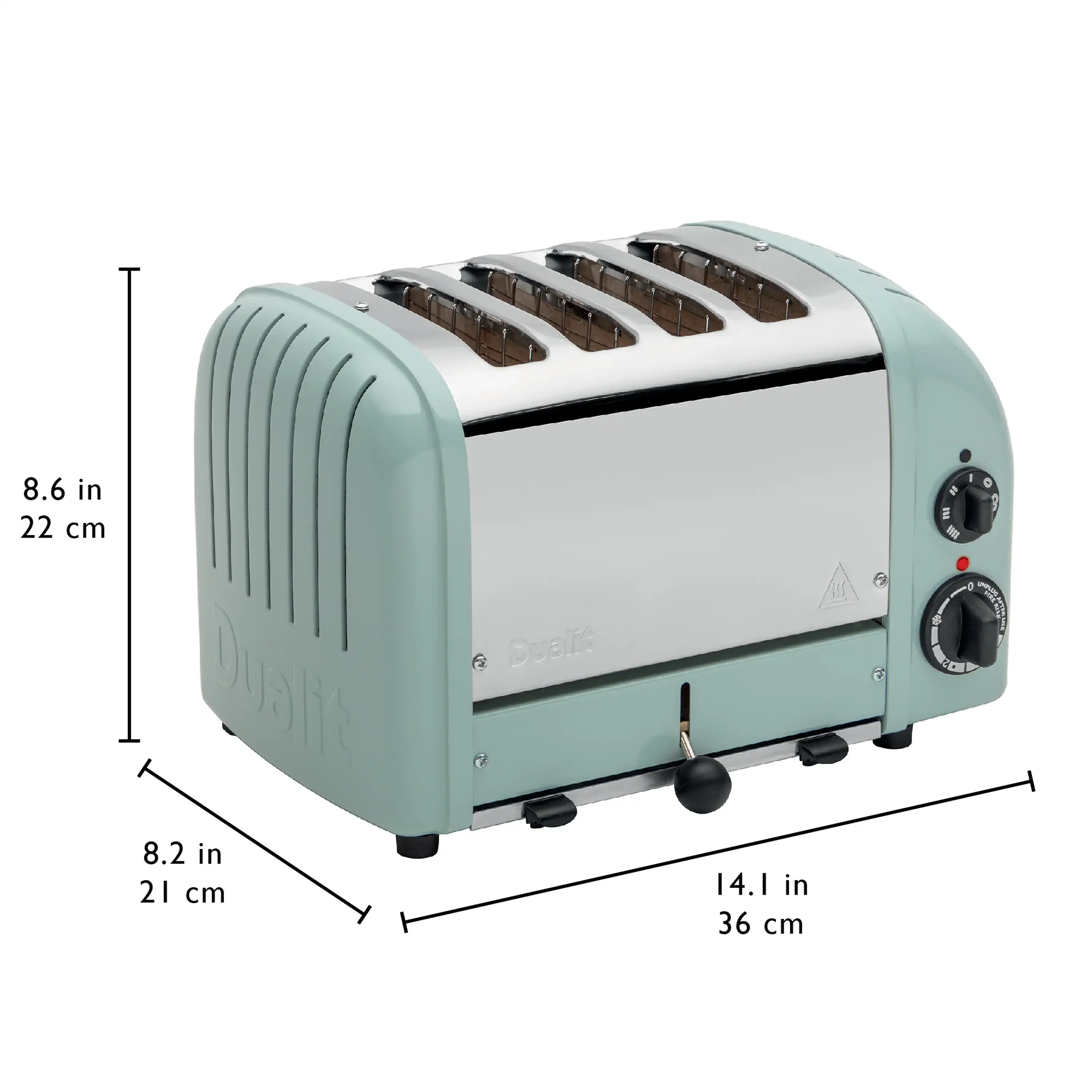 Dualit 4 Slice NewGen Toaster in Eucalyptus (47552) - Image 9
