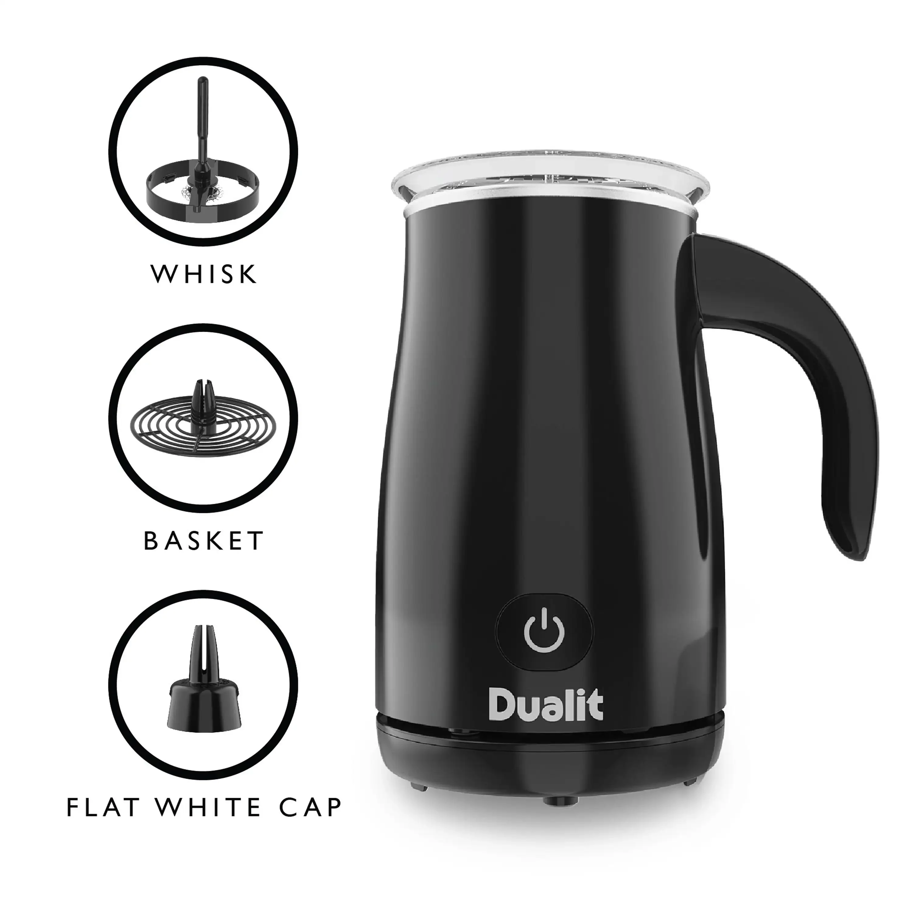 Dualit Hot Chocolate Maker & Milk Frother in Black (84175) - Image 11