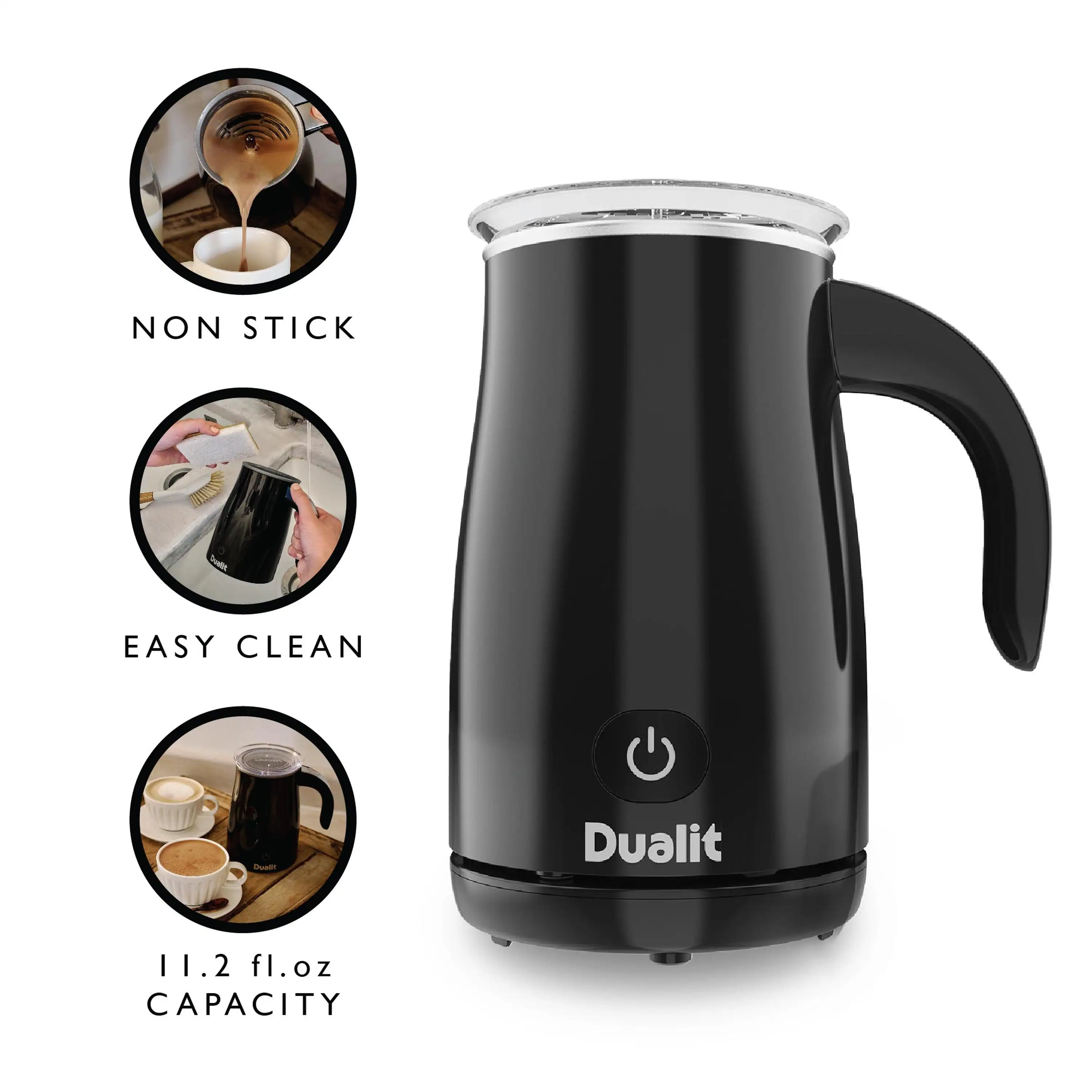 Dualit Hot Chocolate Maker & Milk Frother in Black (84175) - Image 14