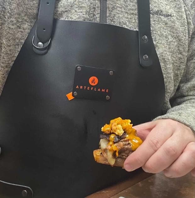 Arteflame Elevate Your Grilling Experience with Fine Leather Grill Aprons (AFAPRONBLK) - Image 3