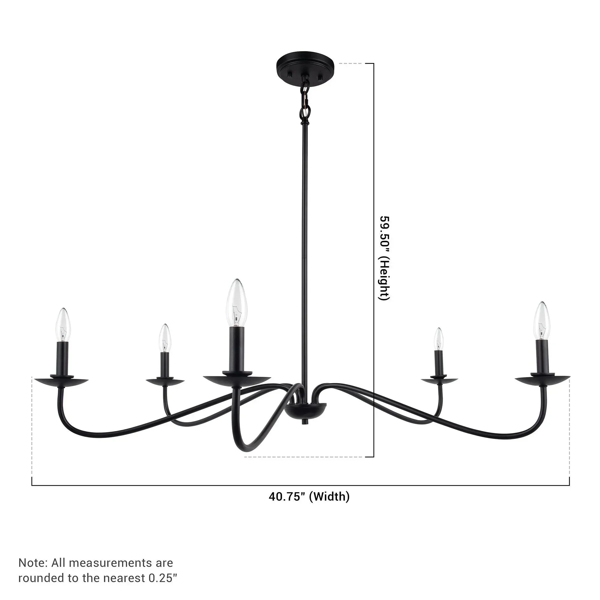 Parrot Uncle Ellie 5-Light Elegant Industrial Dimmable Chandelier - Image 11