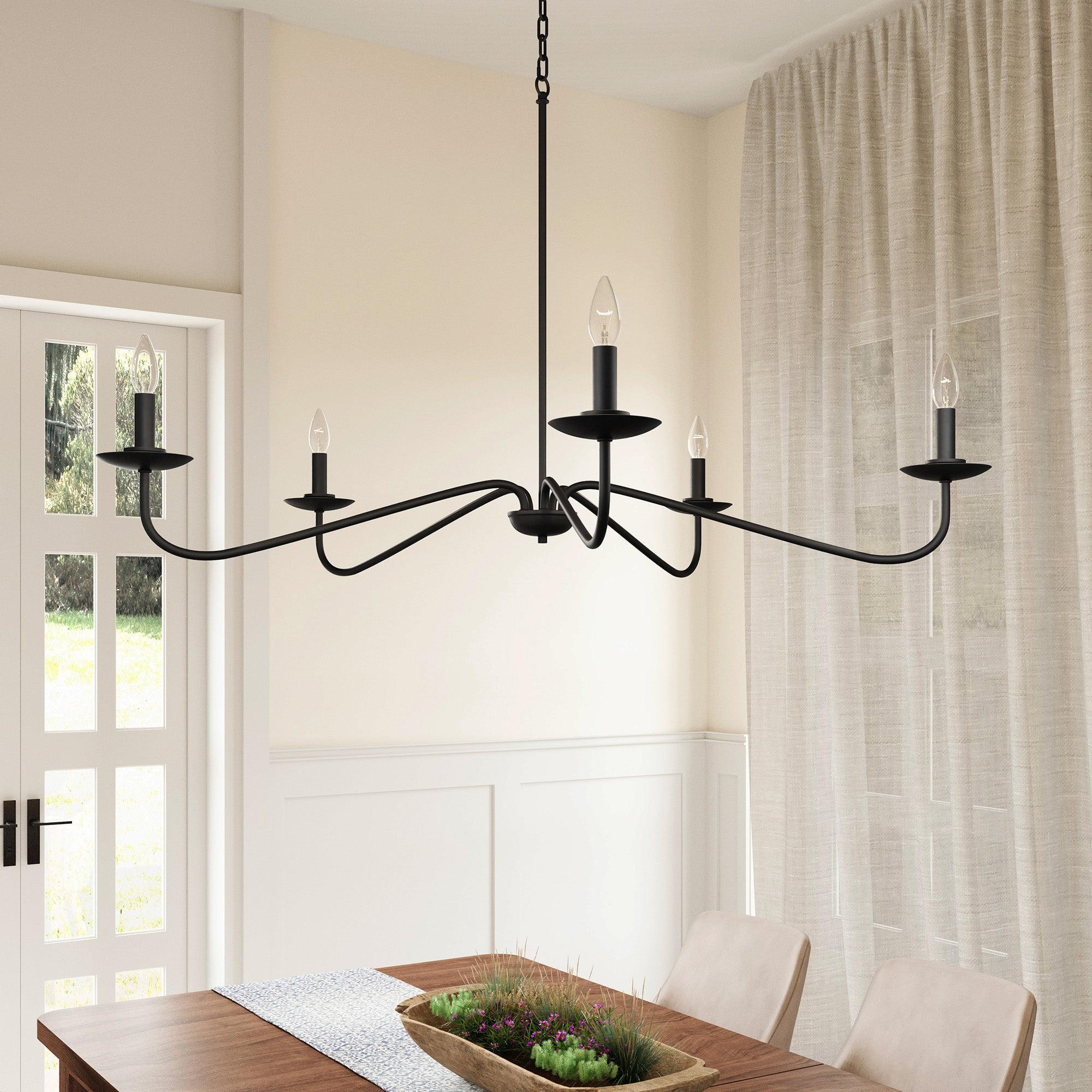 Parrot Uncle Ellie 5-Light Elegant Industrial Dimmable Chandelier - Image 6