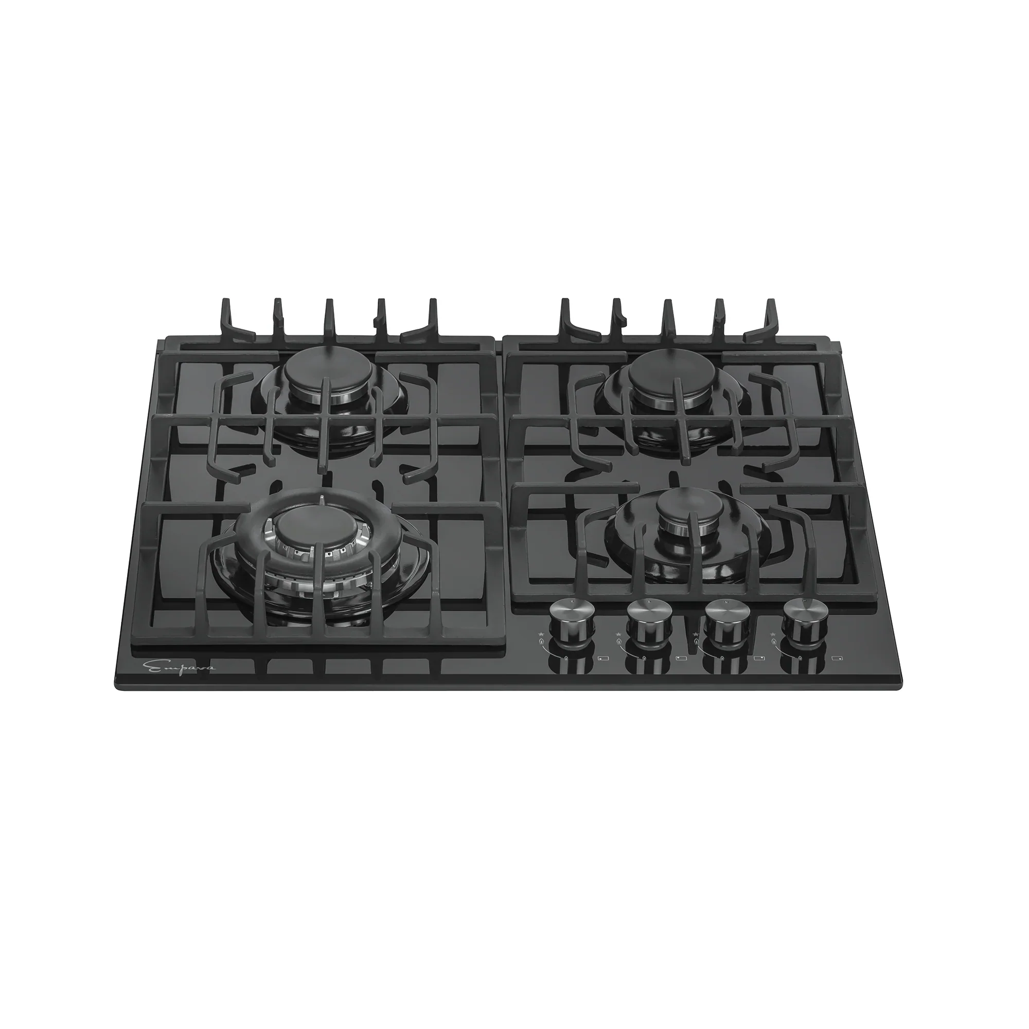 Empava 24-Inch Built-In Natural Gas Cooktops with 4 Burners in Black (EMPV-24GC28) - Image 3