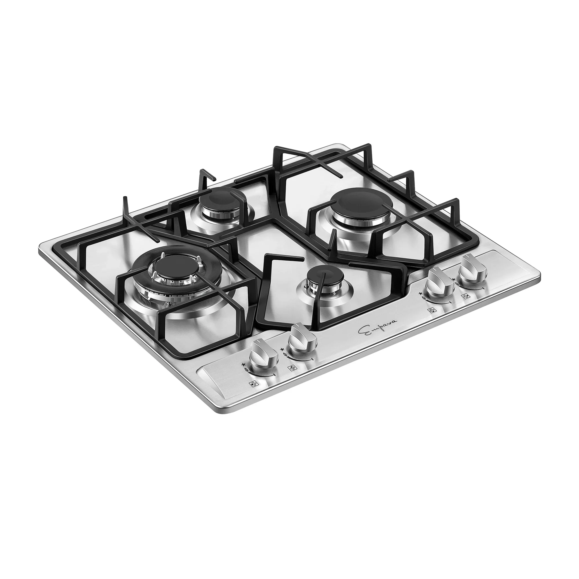 Empava 24-Inch Built-in Natural Gas Cooktops with 4 Burners in Stainless Steel (EMPV-24GC4B67A) - Image 4