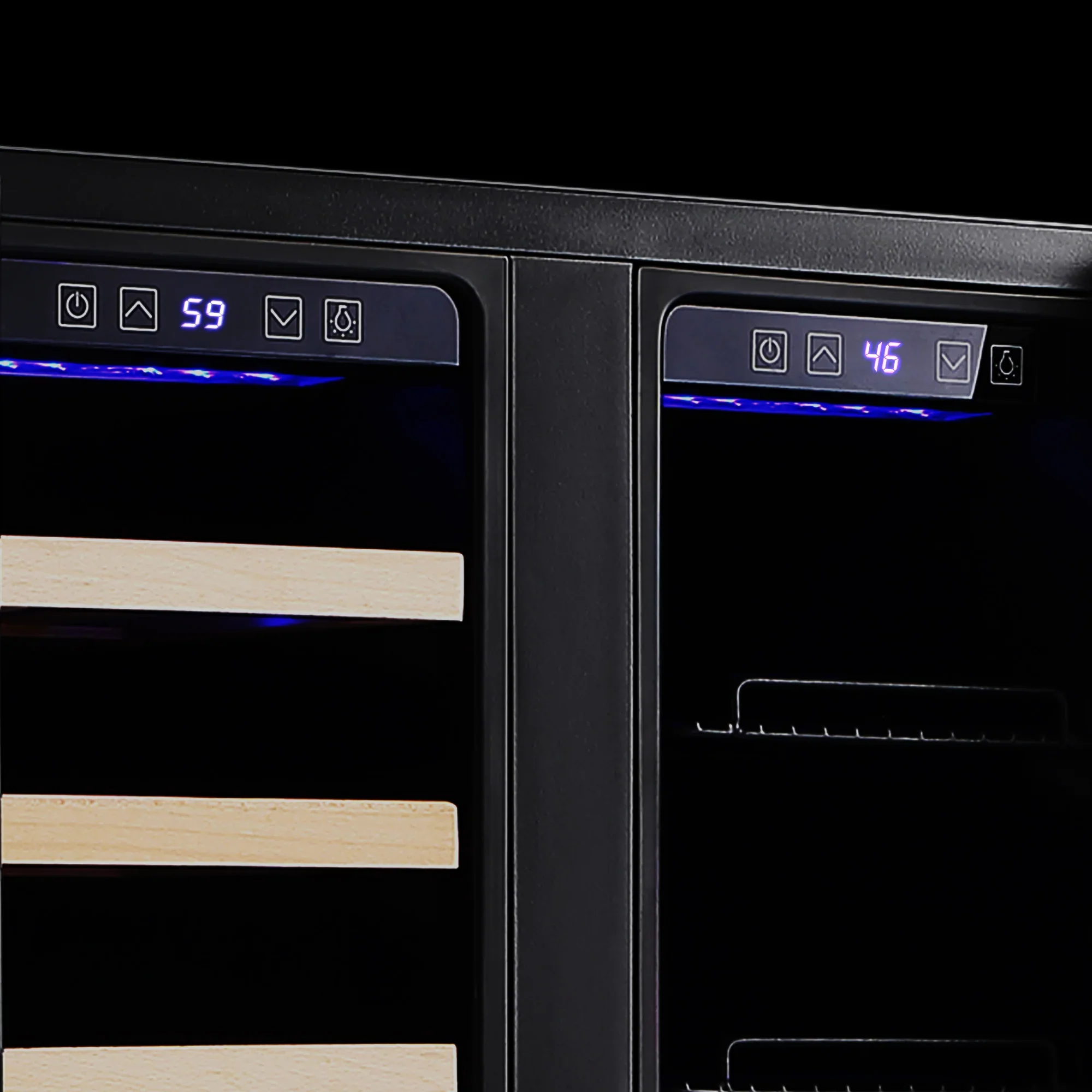 Empava 24-Inch Dual Zone Freestanding Built-In Wine Cooler and Beverage Fridge in Stainless Steel with Glass door (EMPV-BR03D) - Image 10