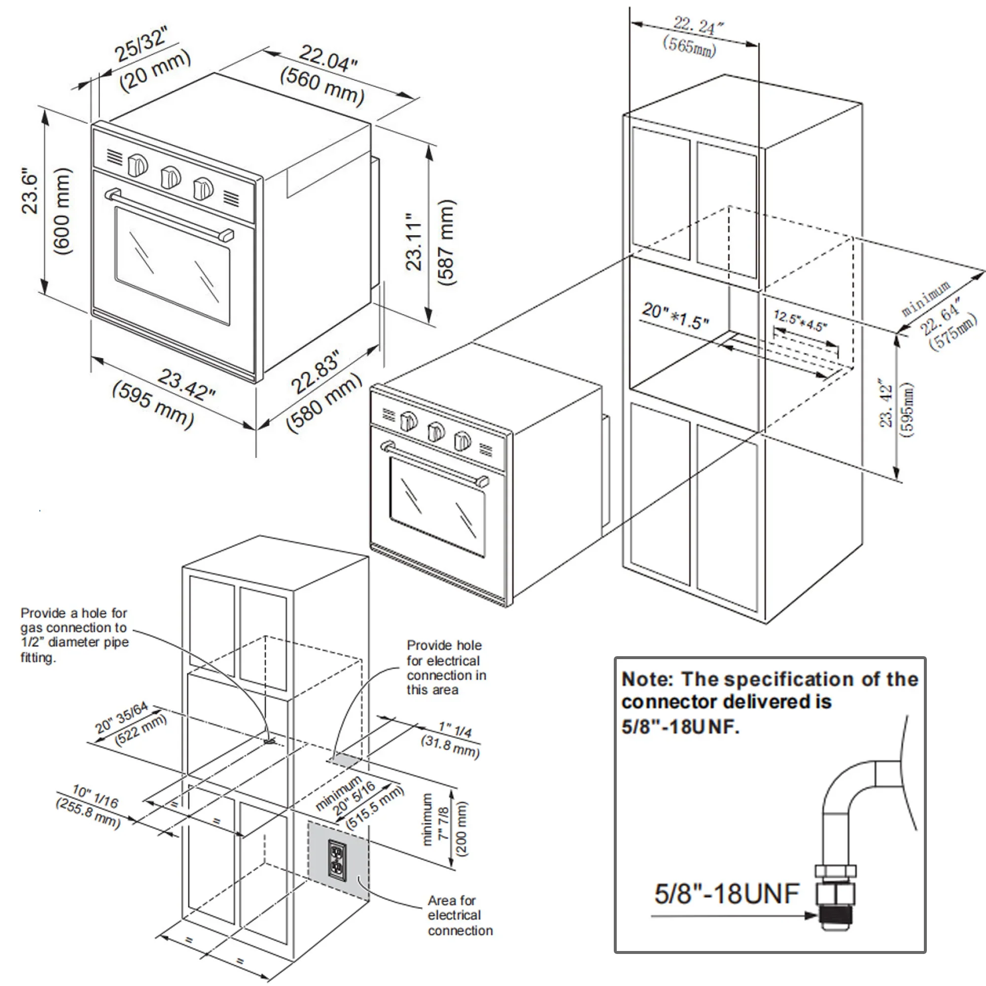 Empava 24-Inch 2.3 Cu. ft. Liquid Propane Gas Wall Oven (EMPV-24WO10L) - Image 8