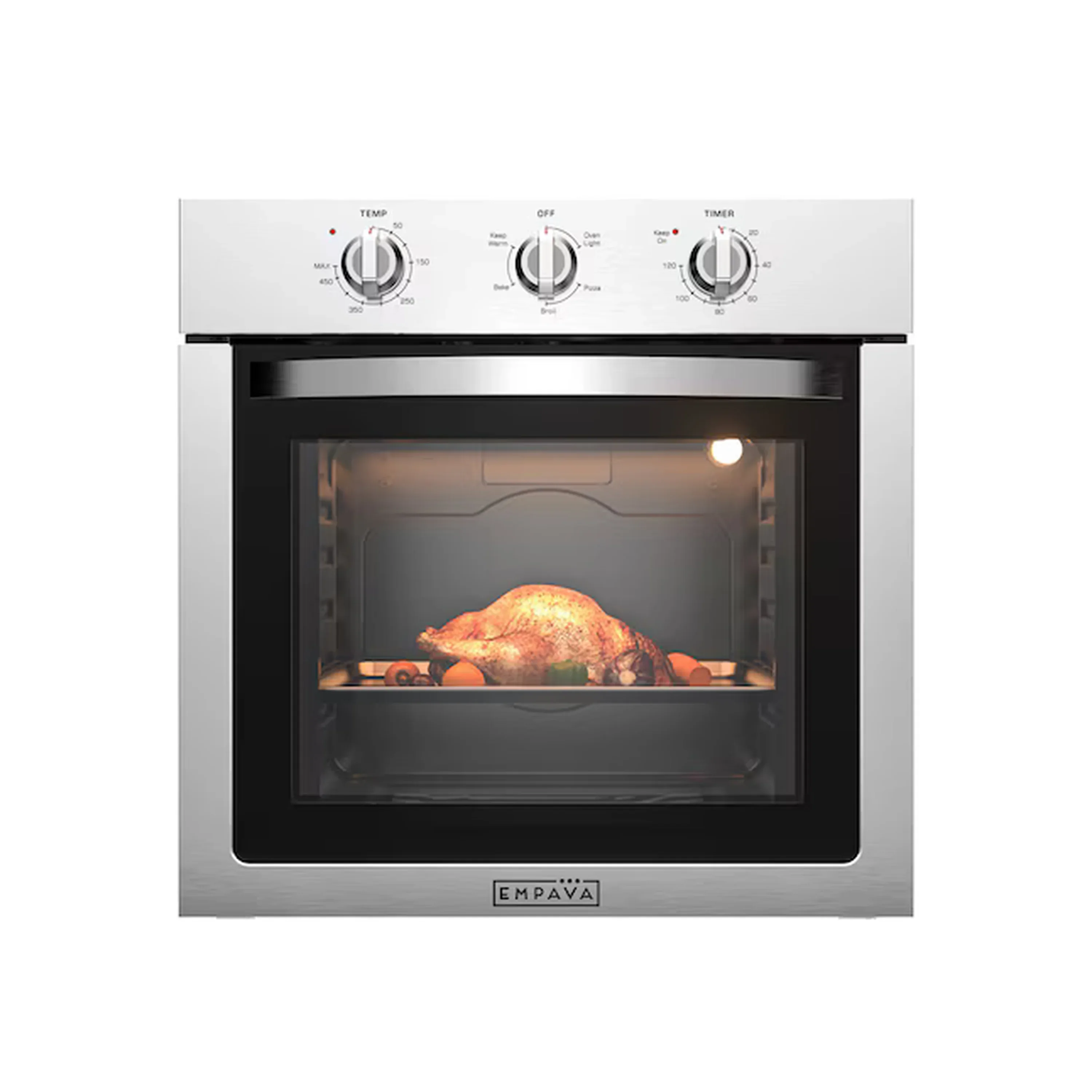 Empava 24-Inch Single Electric Wall Oven in Stainless Steel (EMPV-24WOE40L) - Image 3