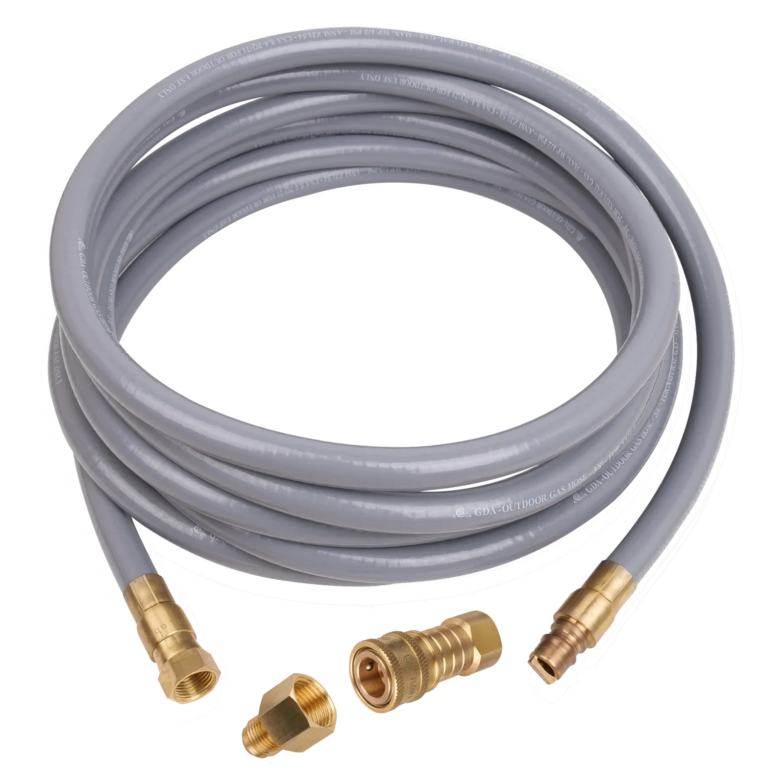 Empava 3/8-Inch 15 ft. ID Gas Quick Connect Hose Kit (EMPV-150EH45) - Image 3