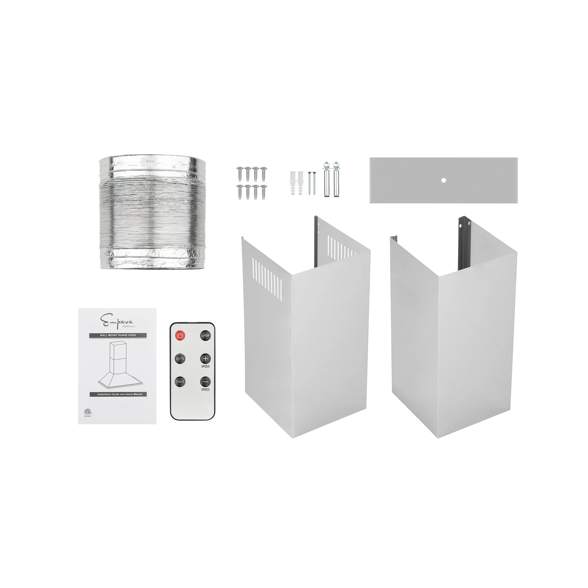 Empava 30-Inch 380 CFM Wall Mount Range Hood in Stainless Steel (EMPV-30RH03) - Image 11