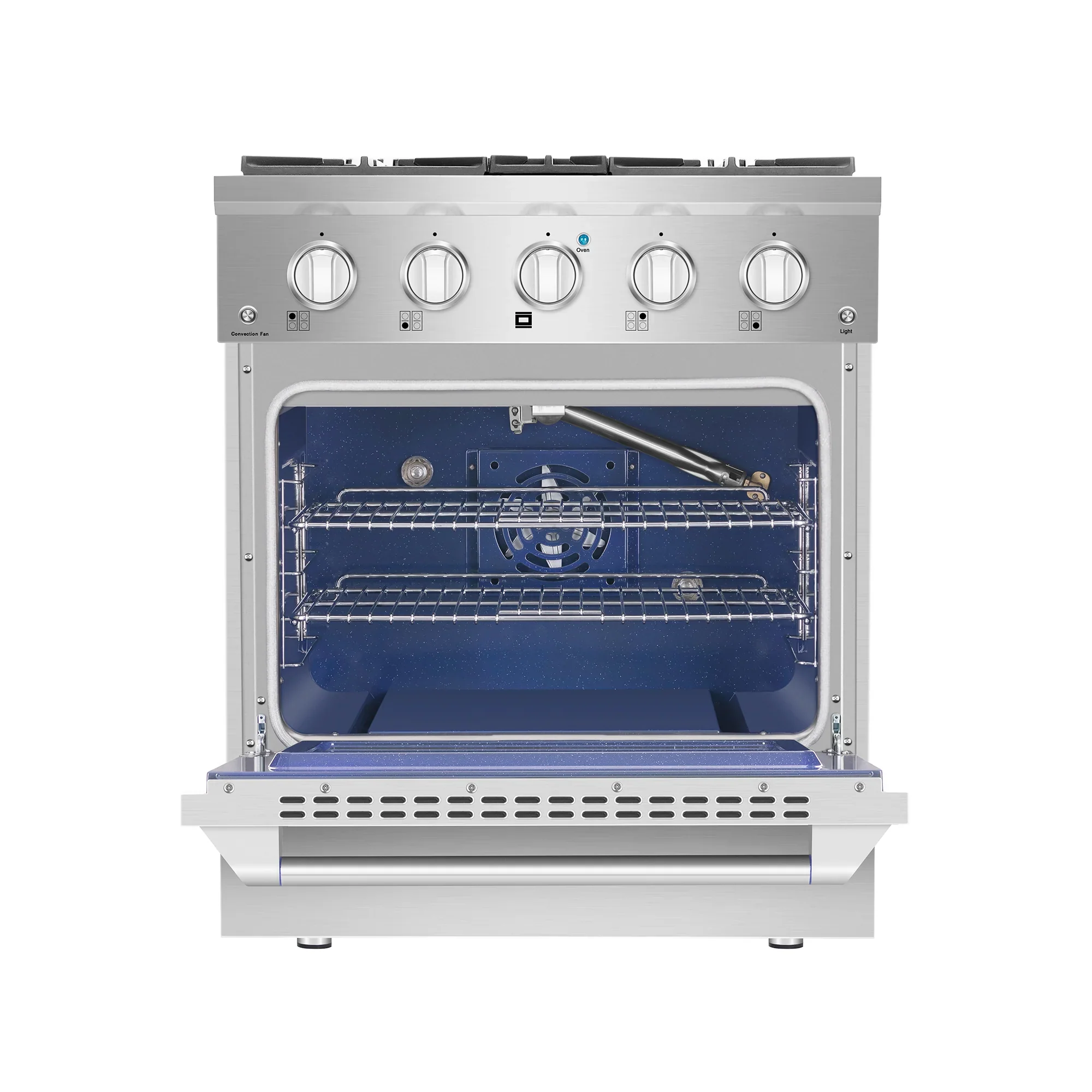 Empava 30-Inch Pro-Style Slide-In Single Oven Gas Range in Stainless Steel (30GR07) - Image 3