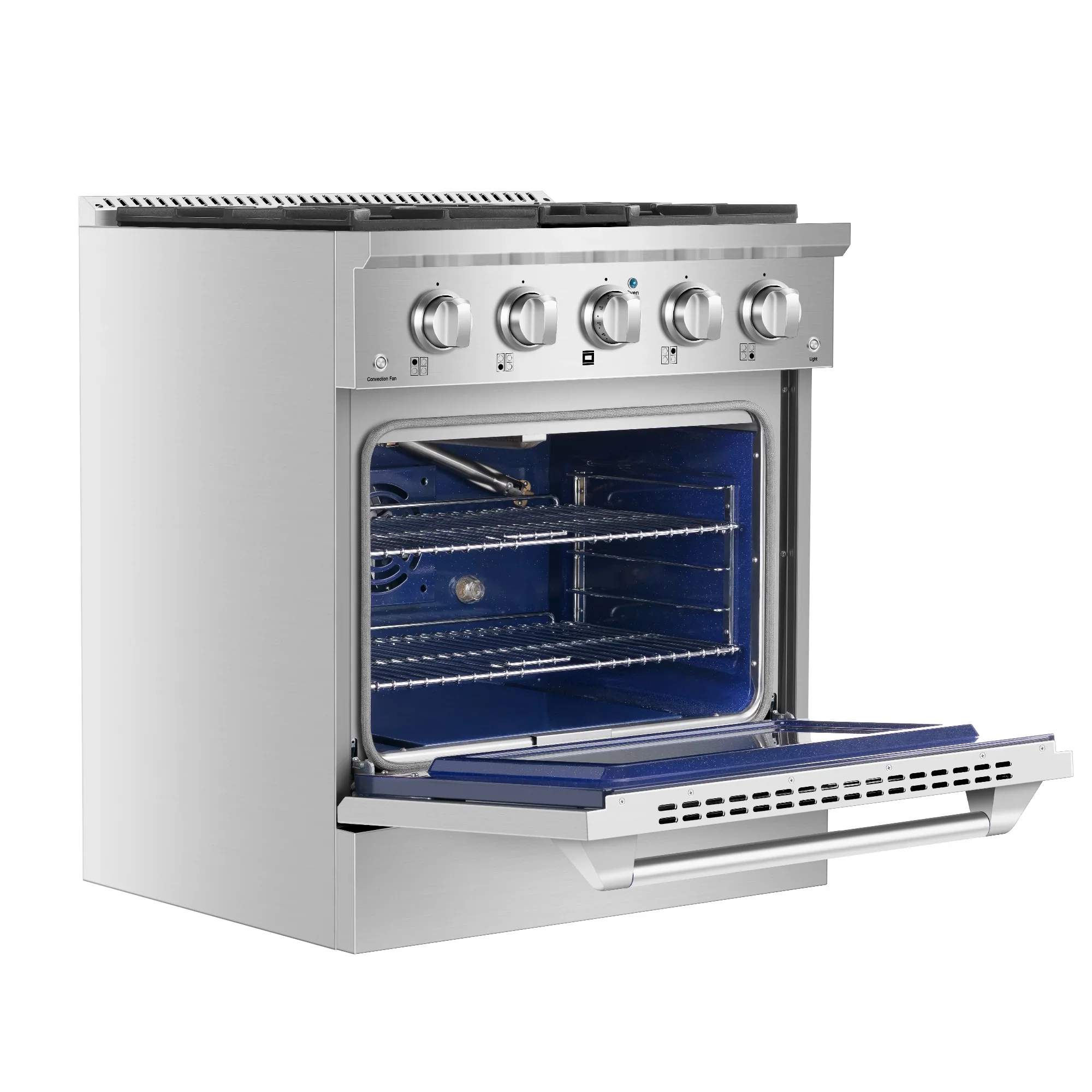 Empava 30-Inch Pro-Style Slide-In Single Oven Gas Range in Stainless Steel (30GR07) - Image 4