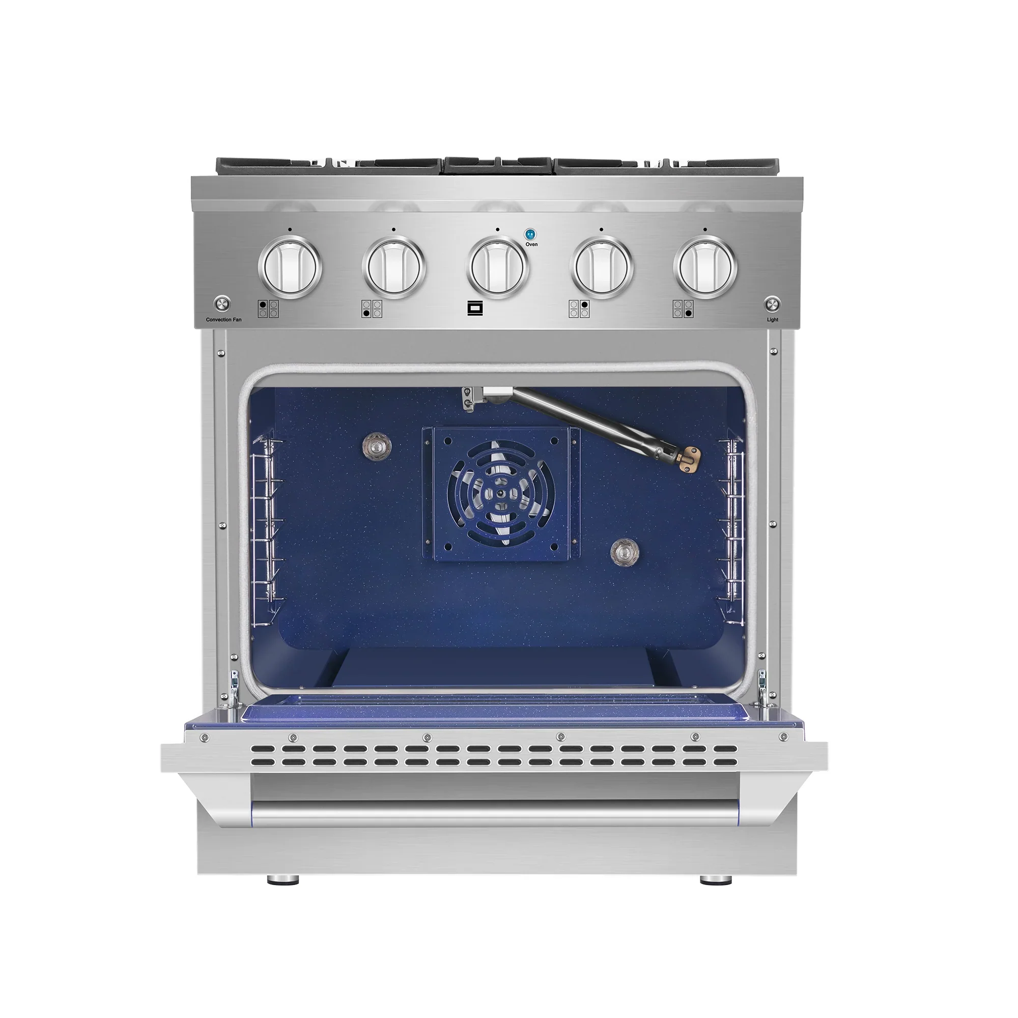 Empava 30-Inch Pro-Style Slide-In Single Oven Gas Range in Stainless Steel (30GR07) - Image 5