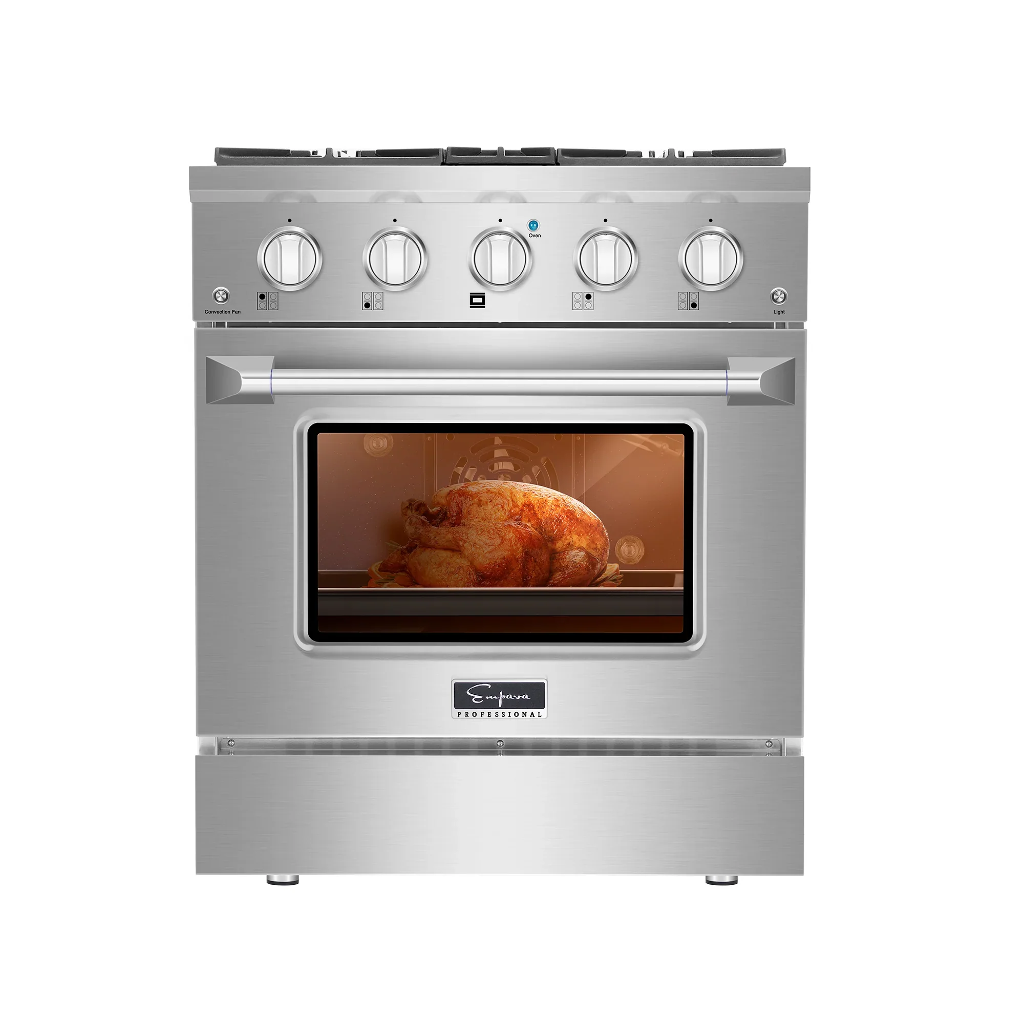 Empava 30-Inch Pro-Style Slide-In Single Oven Gas Range in Stainless Steel (30GR07) - Image 6