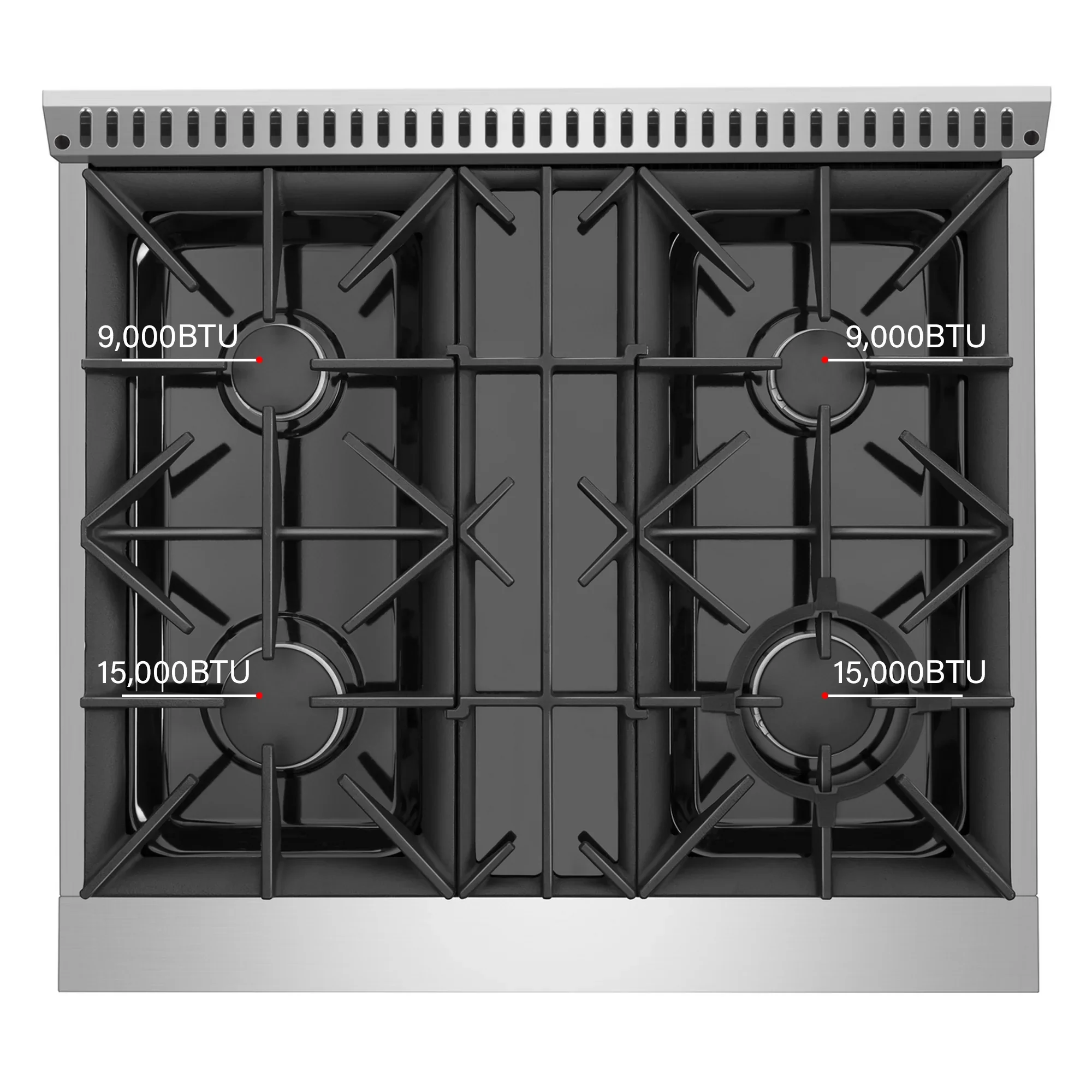 Empava 30-Inch Pro-Style Slide-In Single Oven Gas Range in Stainless Steel (30GR07) - Image 8