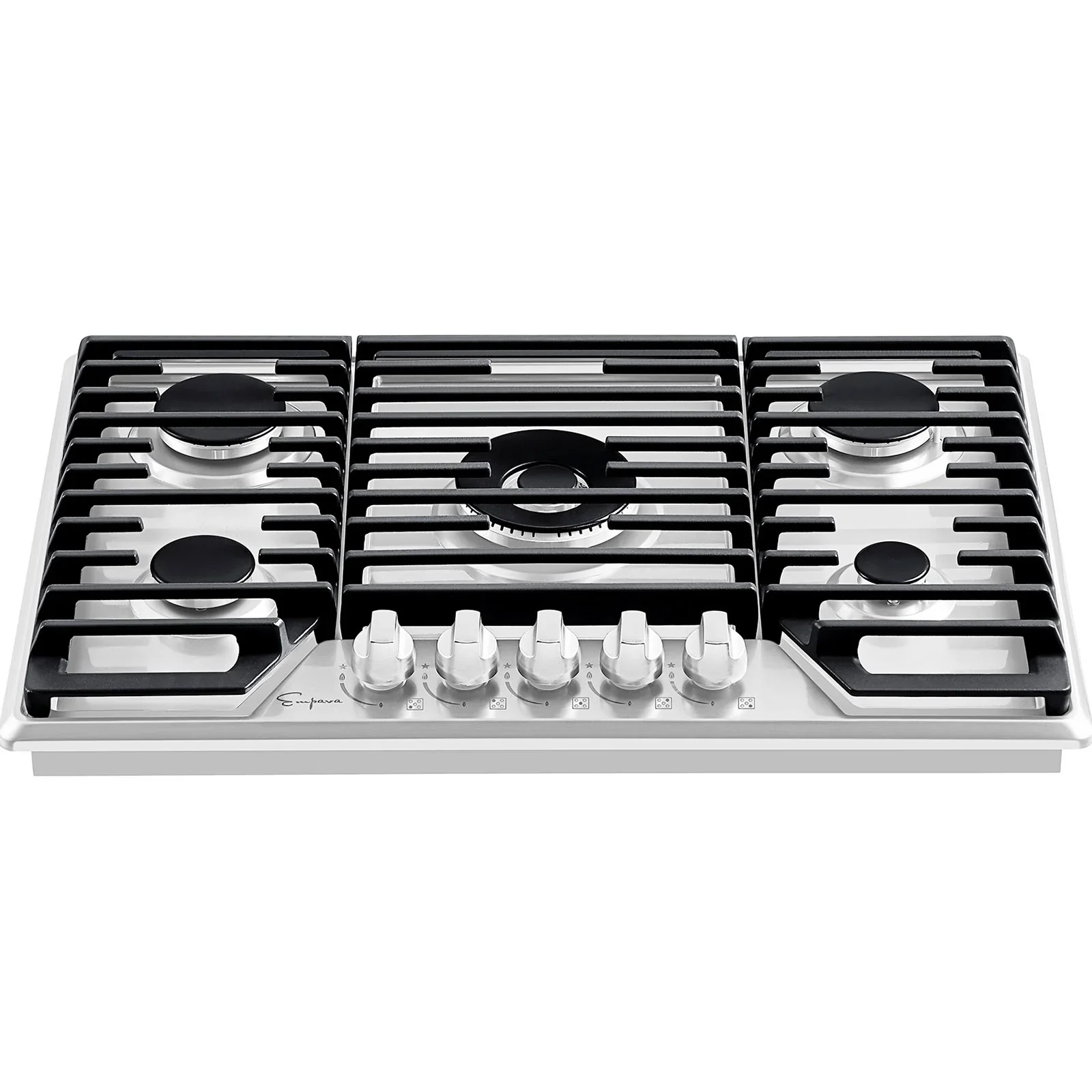 Empava 36-Inch Built-In Natural Gas Stove Cooktop in Stainless Steel (EMPV-36GC36) - Image 3