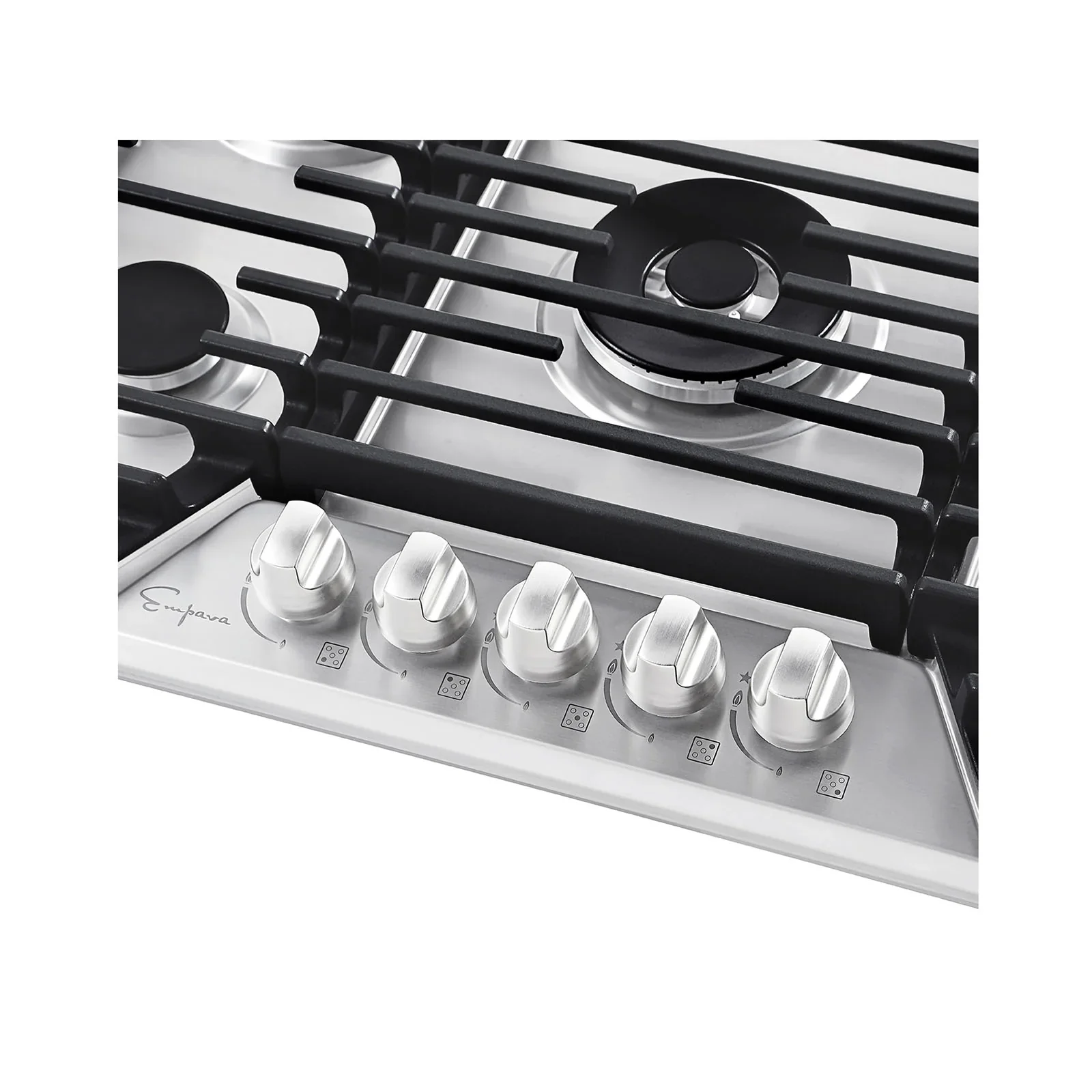Empava 36-Inch Built-In Natural Gas Stove Cooktop in Stainless Steel (EMPV-36GC36) - Image 7