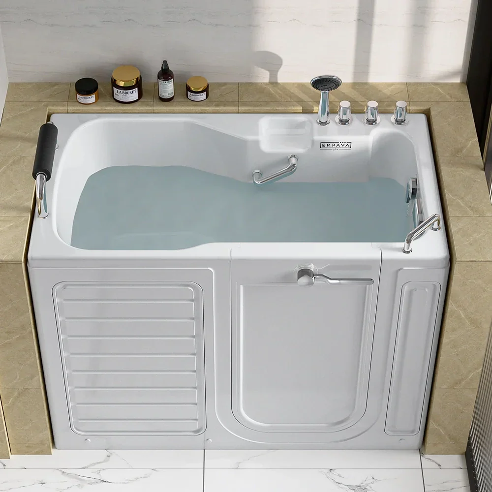 Empava 54-Inch Alcove Soaking Walk-in Tub with Right Drain (EMPV-54WIT09) - Image 3