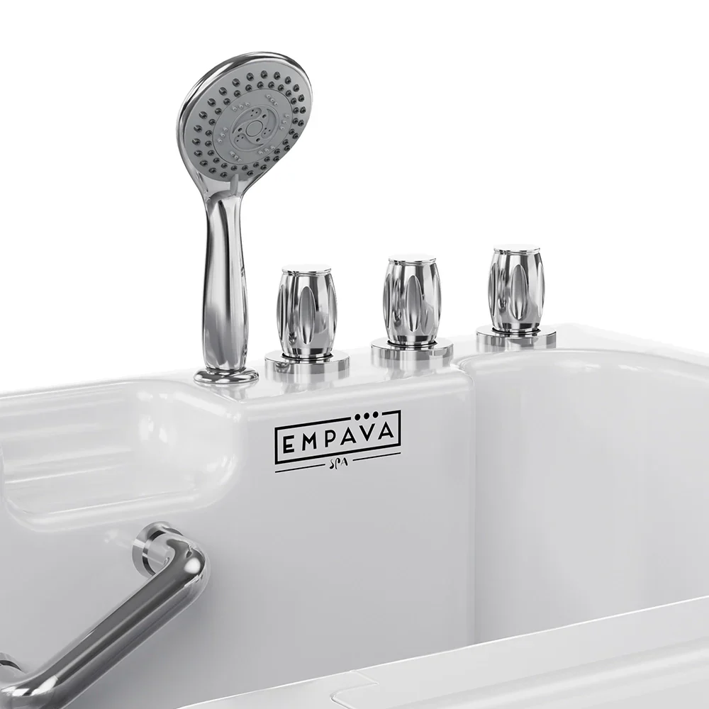Empava 54-Inch Alcove Soaking Walk-in Tub with Right Drain (EMPV-54WIT09) - Image 5