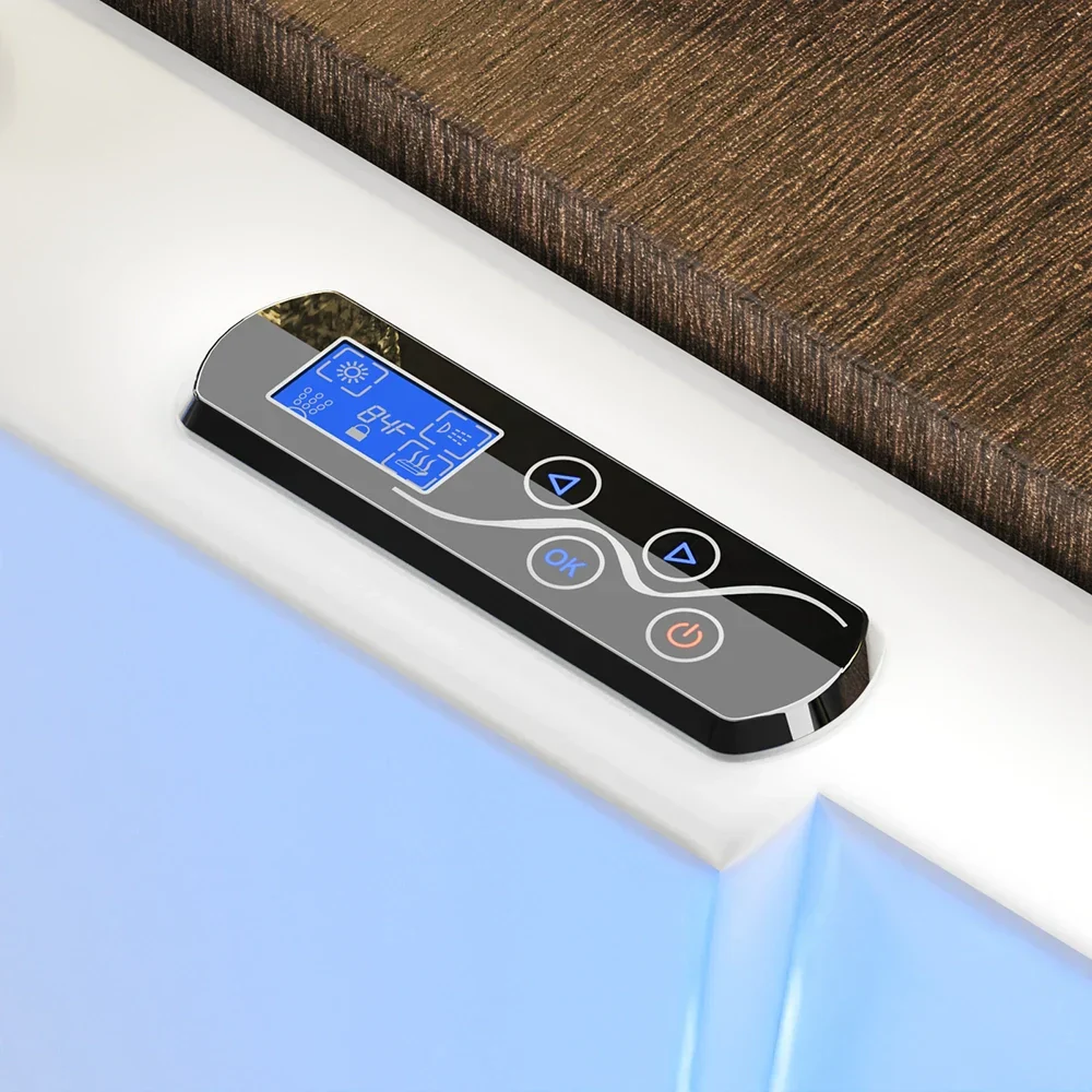 Empava 59-Inch Alcove Combo Massage Whirlpool Inline Heater LED Tub with Left Drain (EMPV-59PRO03) - Image 4