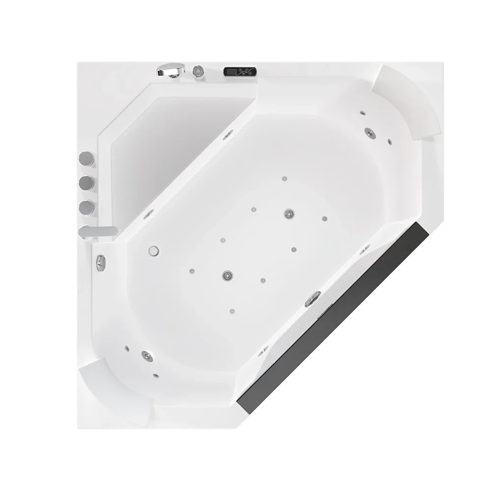 Empava 59-Inch Alcove Combo Massage Whirlpool Inline Heater LED Tub with Left Drain (EMPV-59PRO03) - Image 6