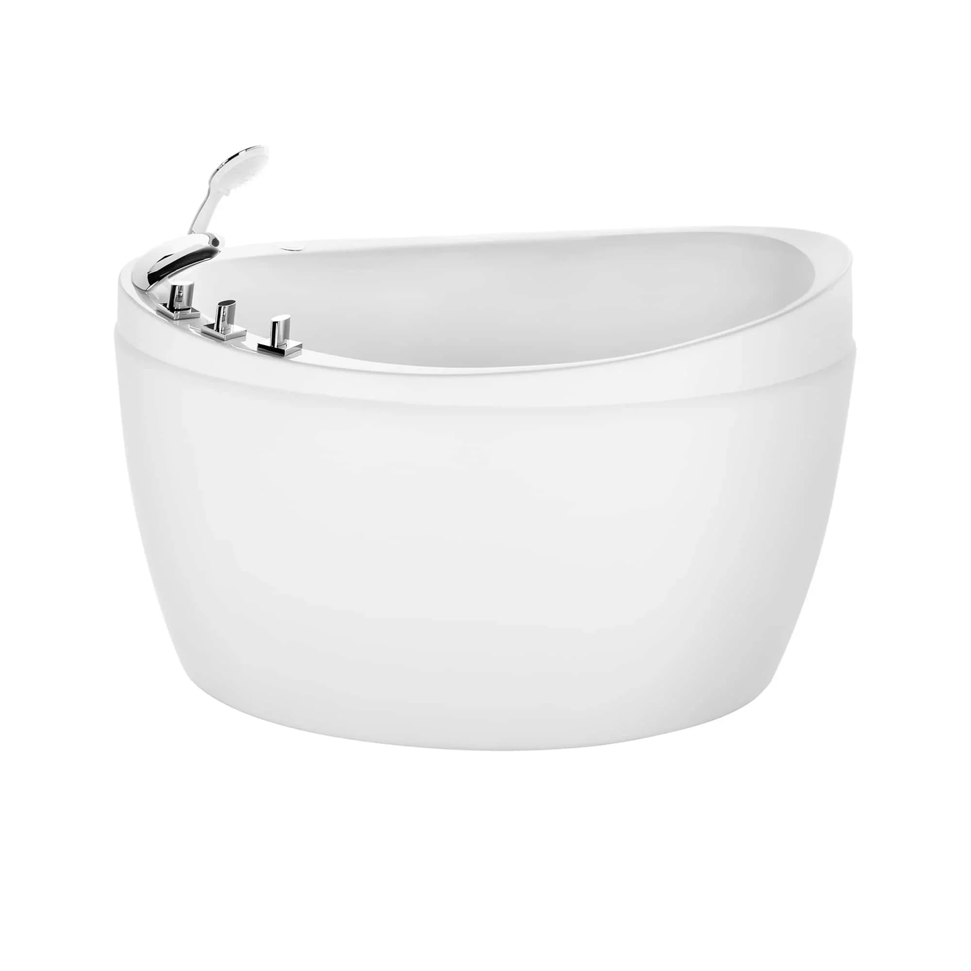 Empava 59-Inch Freestanding Japanese-Style Soaking Tub with Reversible Drain (EMPV-59FT002) - Image 3