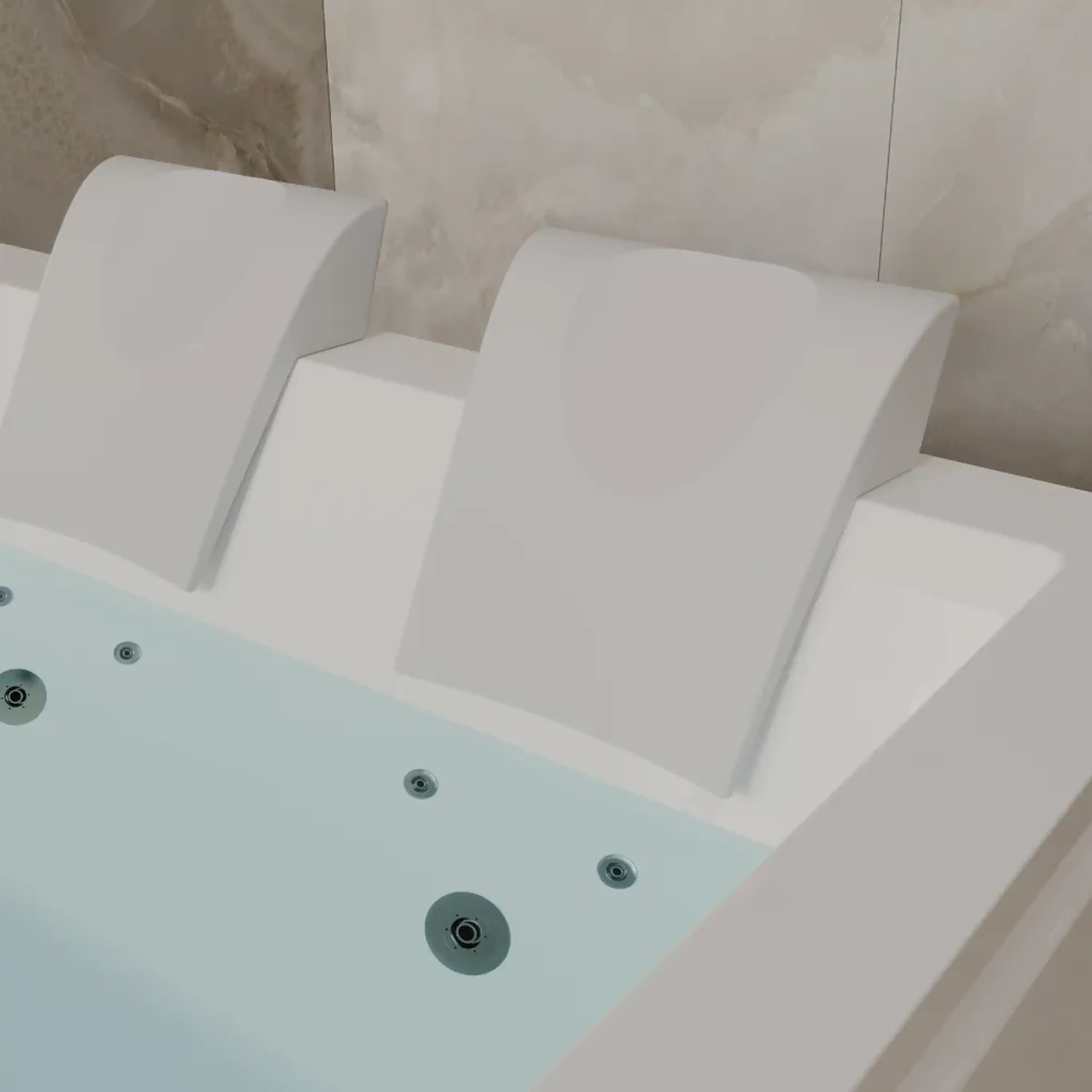Empava 71-Inch Alcove Dual Massage Whirlpool Inline Heater 2-Person Bathtub with Revi-skin Therapy (EMPV-71PRO05) - Image 7