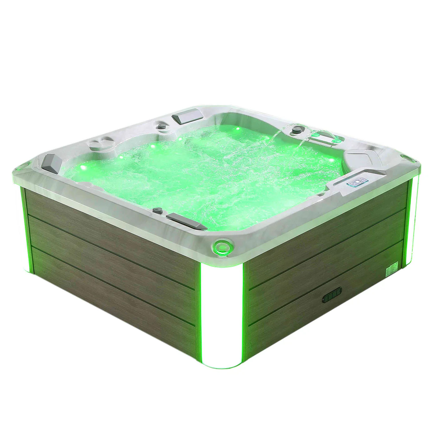 Empava Luxury Freestanding 5-Person Square Outdoor Hot Tub (EMPV-SPA3528) - Image 4