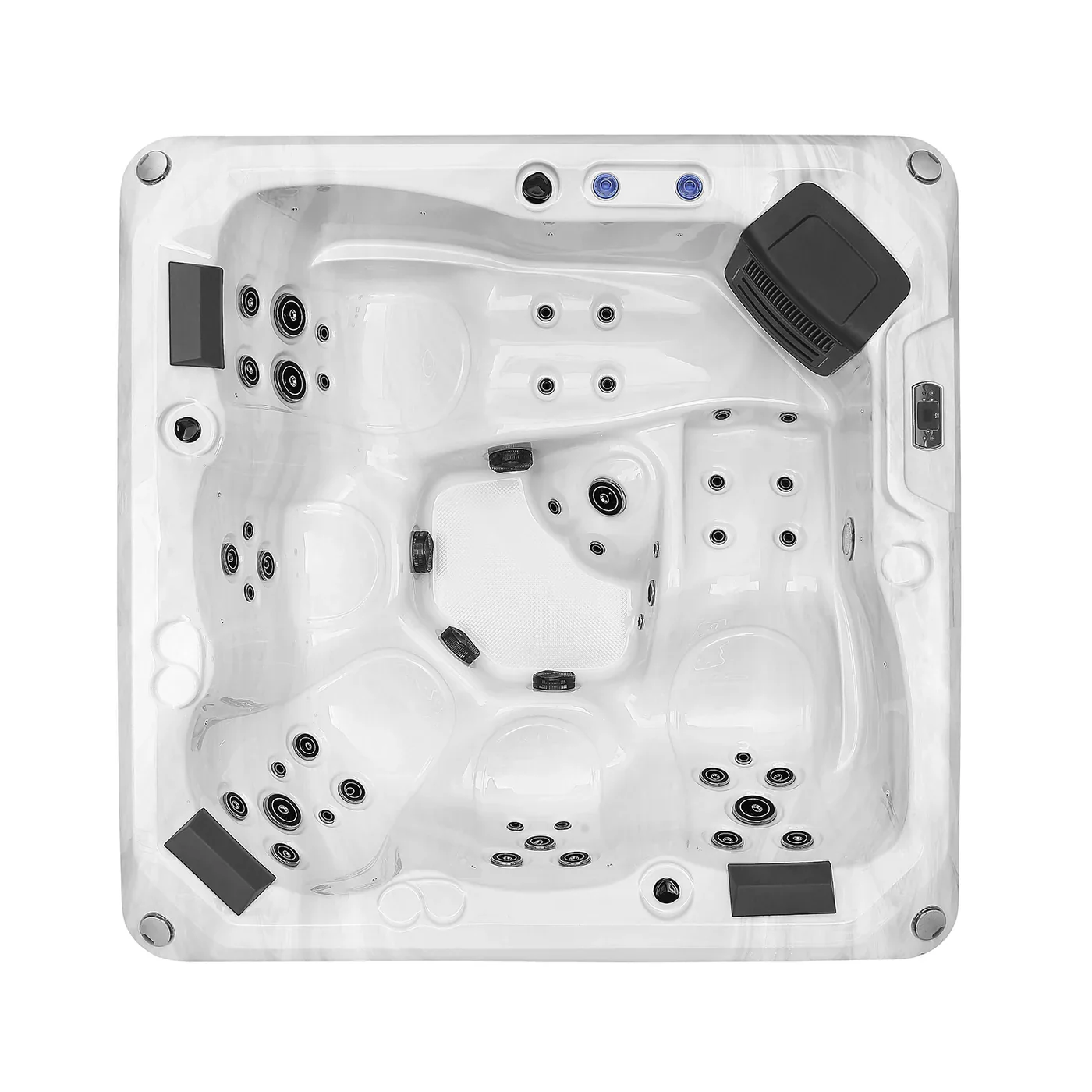 Empava Luxury Freestanding 5-Person Square Outdoor Hot Tub (EMPV-SPA3528) - Image 5
