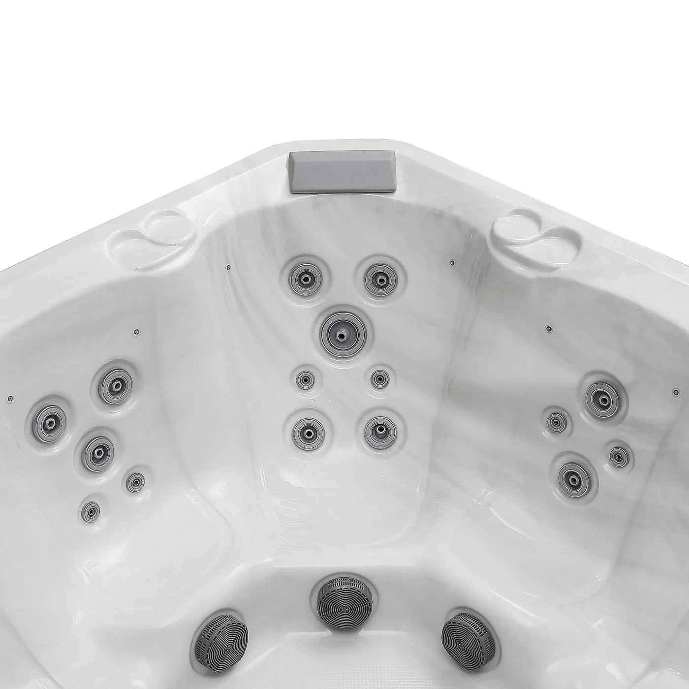 Empava Luxury Freestanding 5-Person Square Outdoor Hot Tub (EMPV-SPA3528) - Image 6