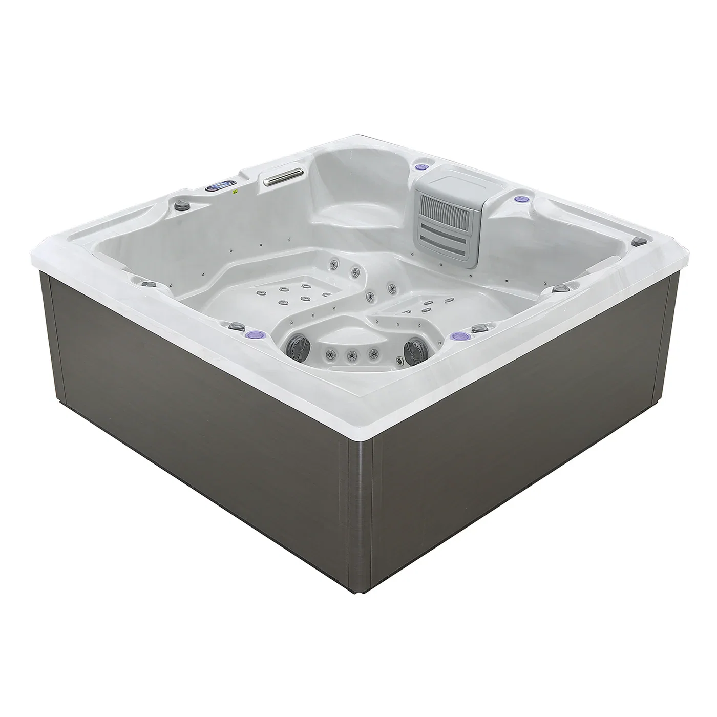 Empava Luxury Freestanding 6-Person Square Outdoor Hot Tub (EMPV-SPA3550) - Image 9