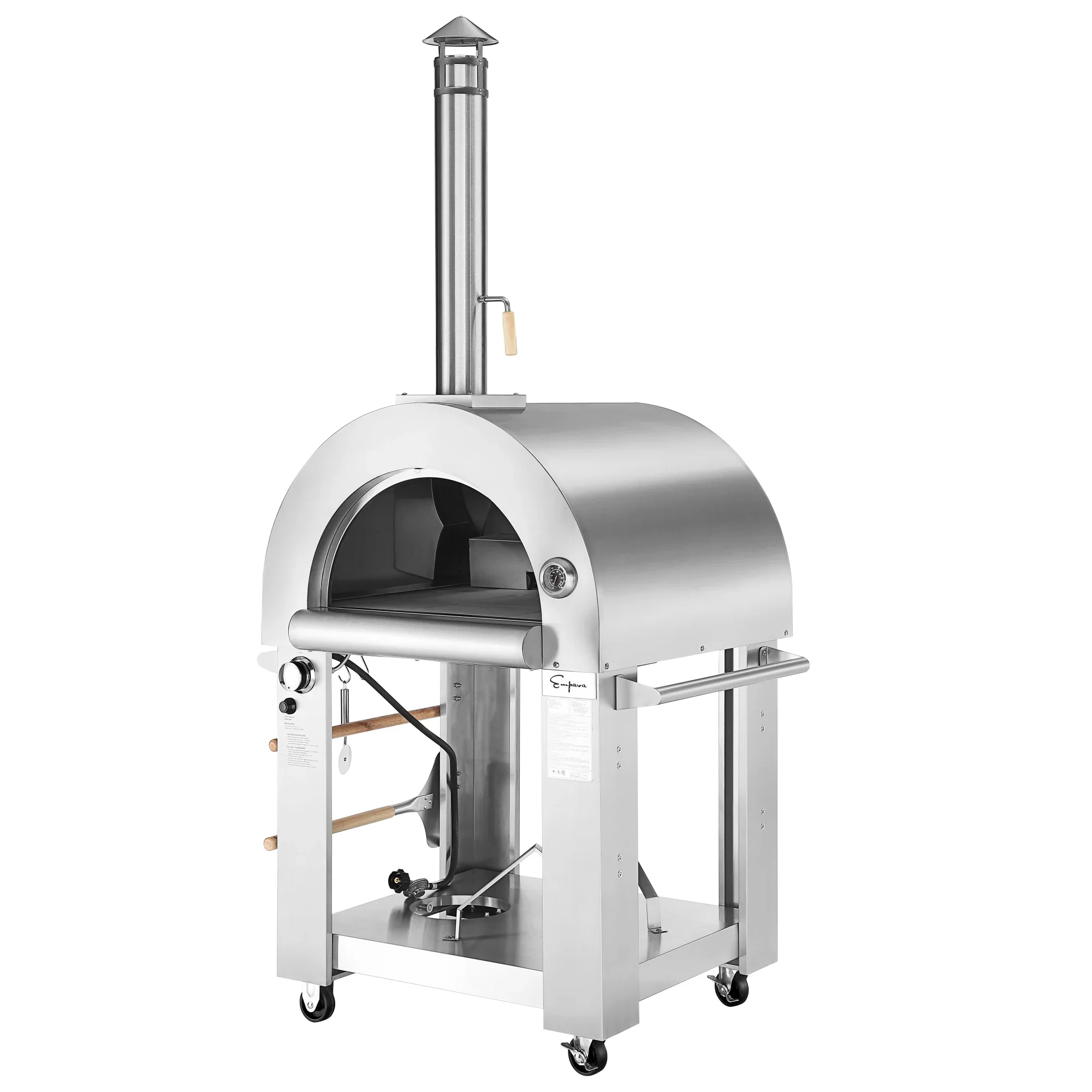 Empava Outdoor Wood Fired and Gas Pizza Oven in Stainless Steel (EMPV-PG03) - Image 4