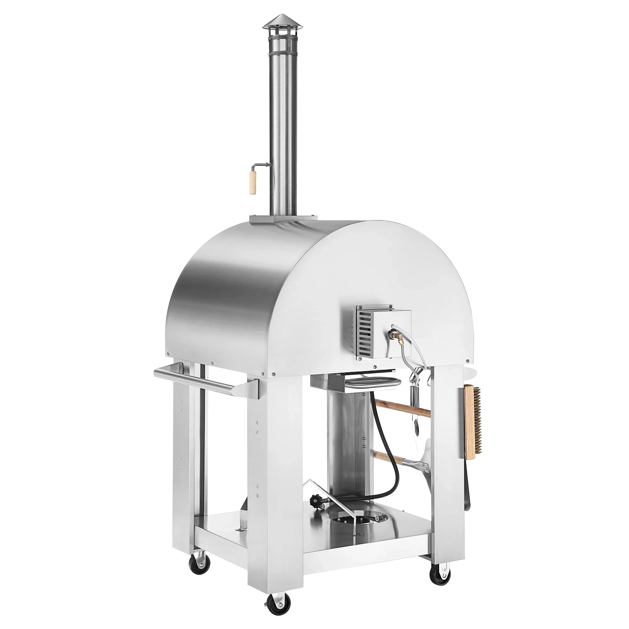 Empava Outdoor Wood Fired and Gas Pizza Oven in Stainless Steel (EMPV-PG03) - Image 5