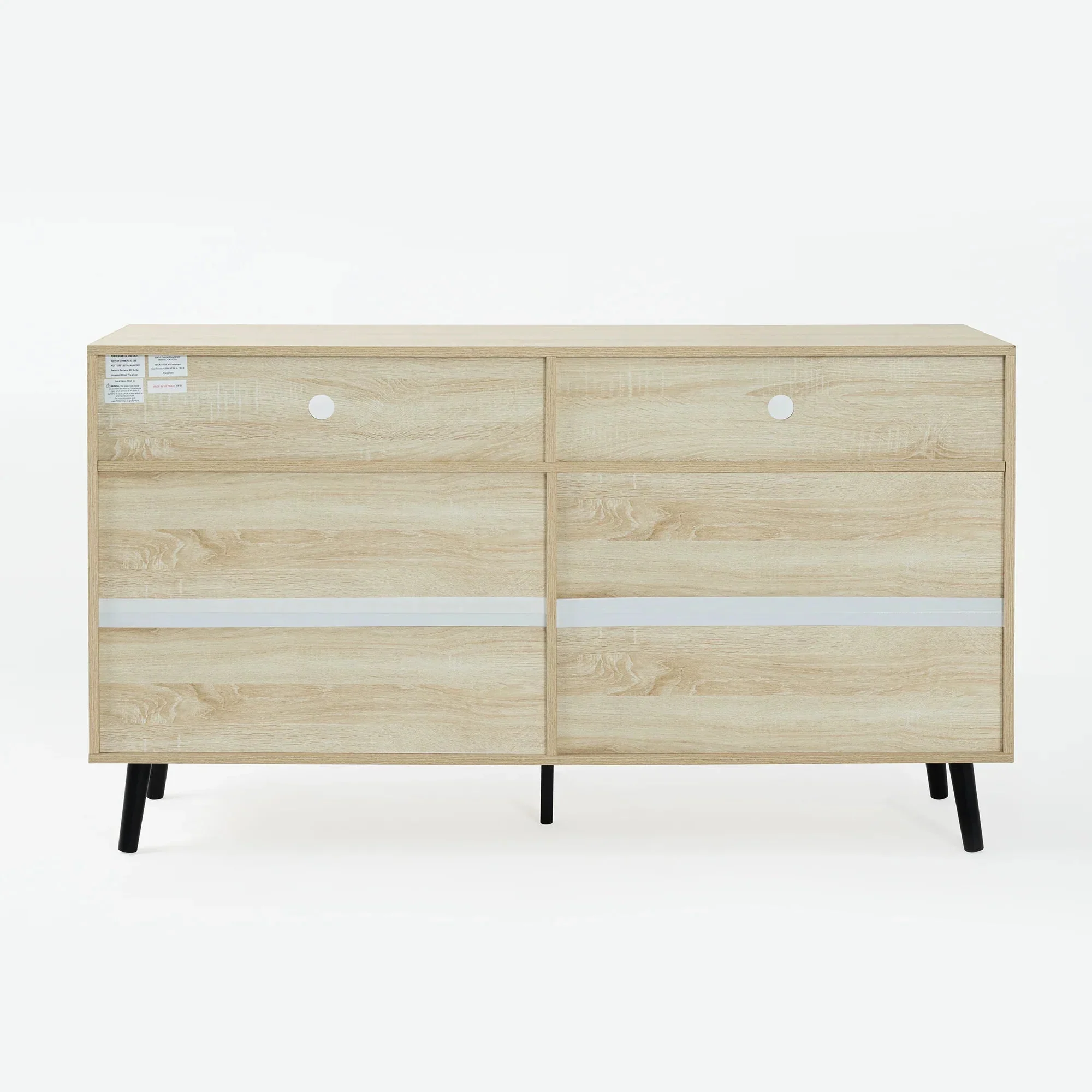 Parrot Uncle Evans 56-Inch Mid-Century Modern TV Stand with Open Shelves and Cabinets for Living Room, Bedroom (SL-AC4001-TV-PU) - Image 10