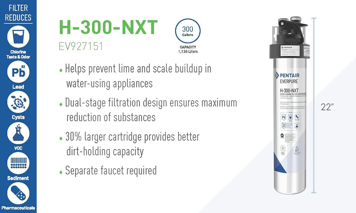 Everpure H-300-NXT Replacement Cartridge 6Pk (EV927446) - Image 4