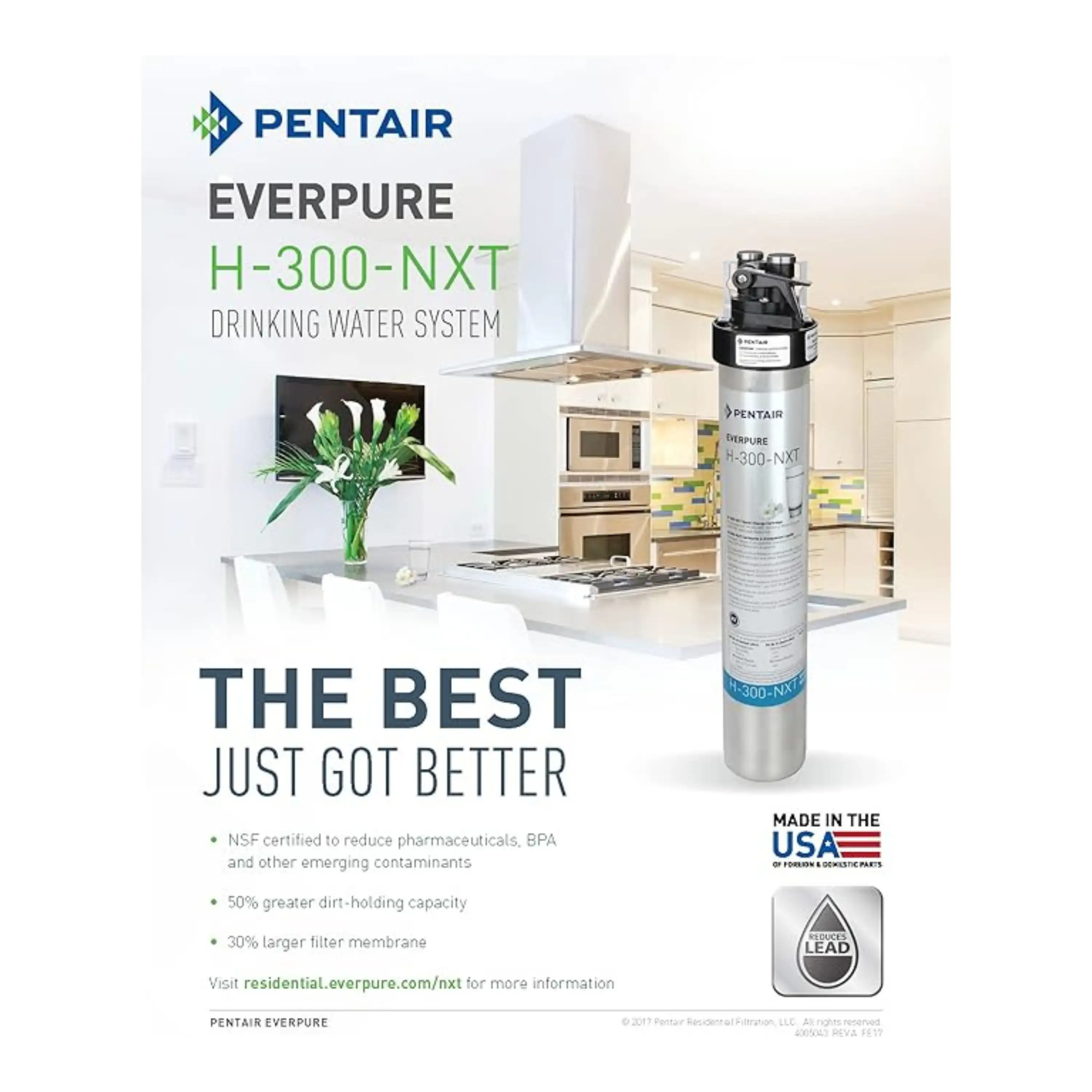 Everpure Pentair H-300-NXT Drinking Water System, 6 Pk(EV927156) - Image 3