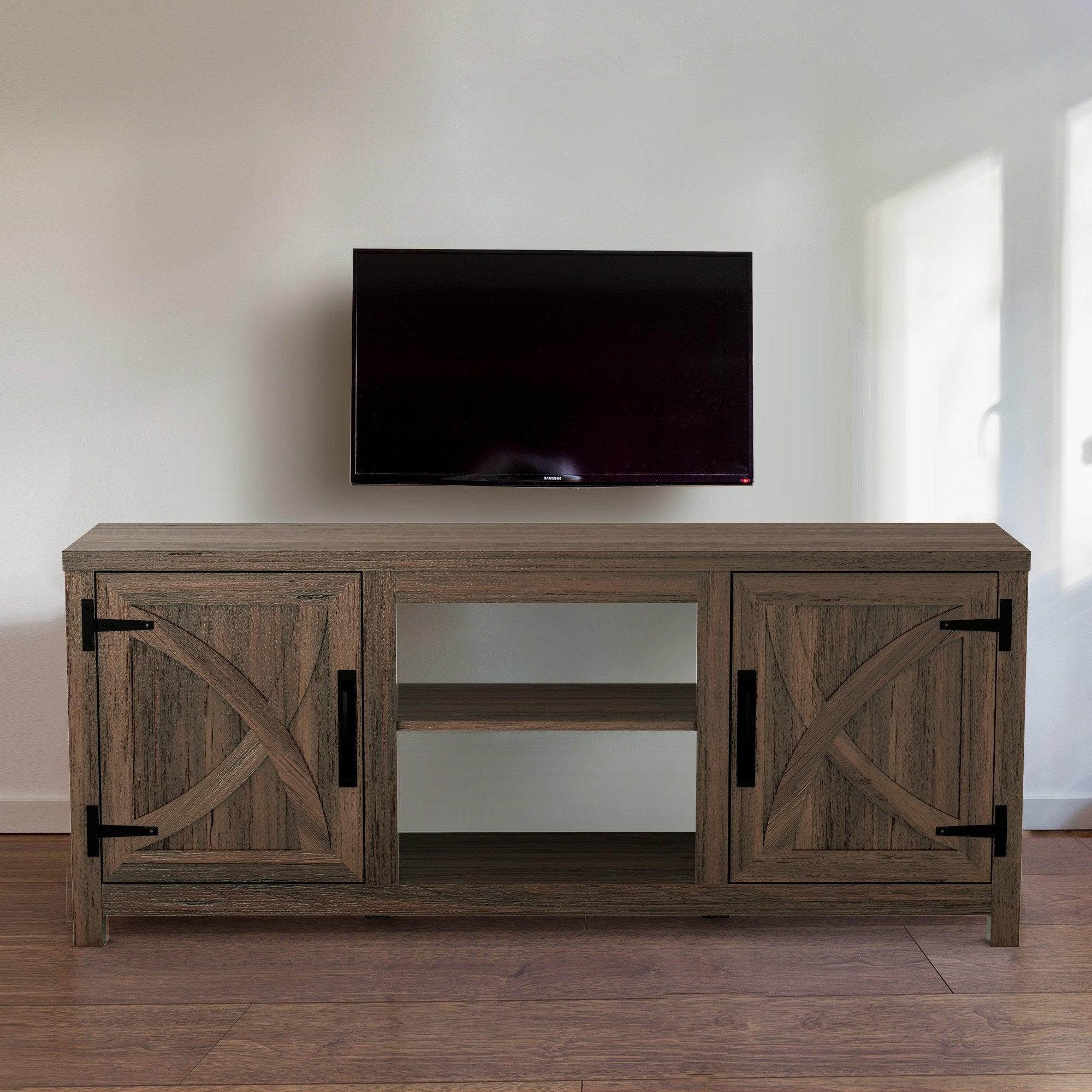 Parrot Uncle Farmhouse TV Stand for 58 Inch TV Storage Cabinet for Living Room - Image 10