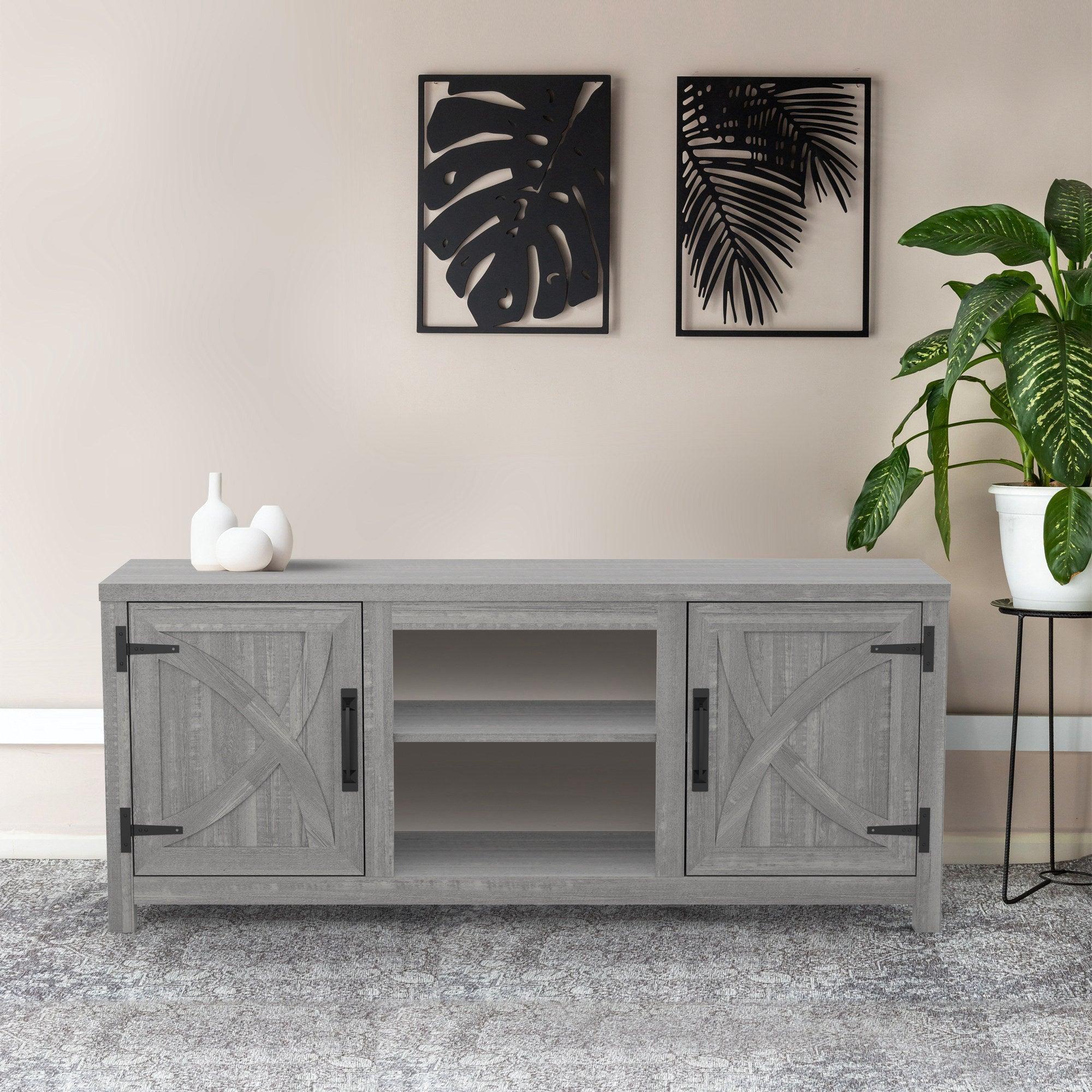 Parrot Uncle Farmhouse TV Stand for 58 Inch TV Storage Cabinet for Living Room - Image 19