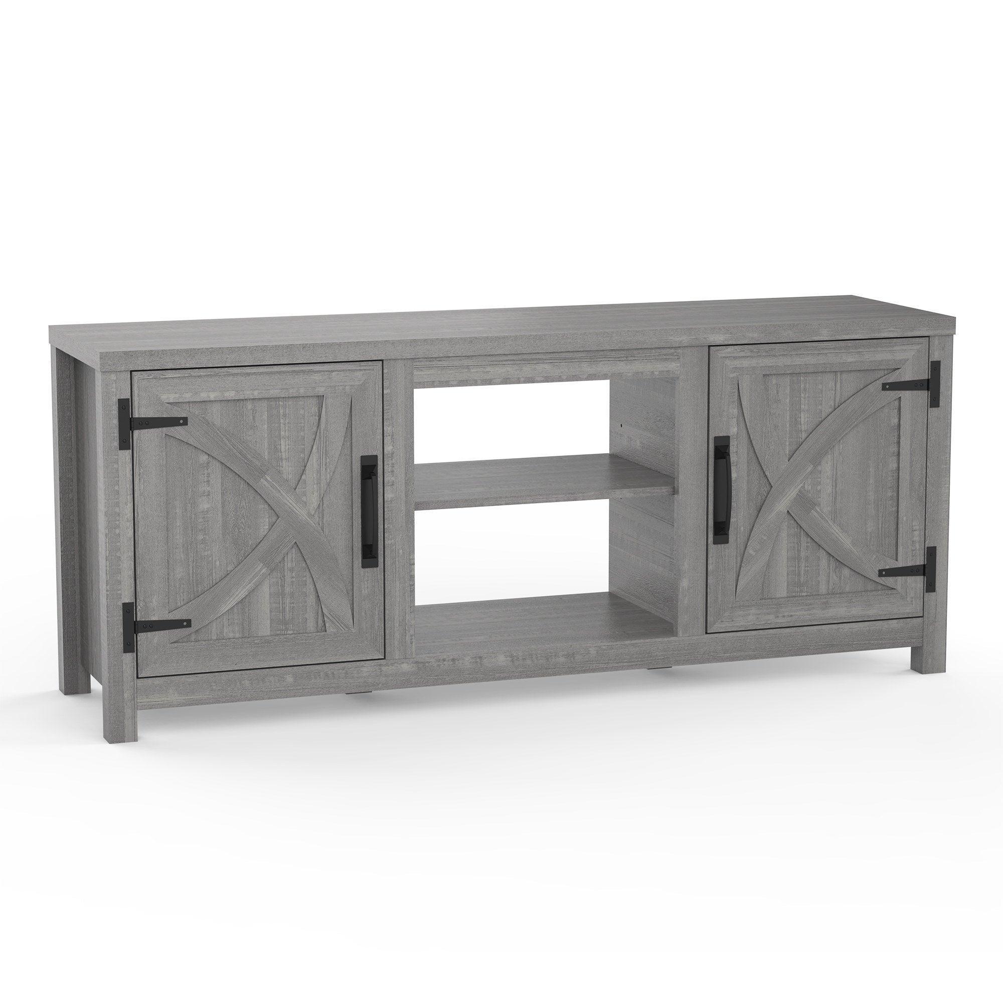Parrot Uncle Farmhouse TV Stand for 58 Inch TV Storage Cabinet for Living Room - Image 22