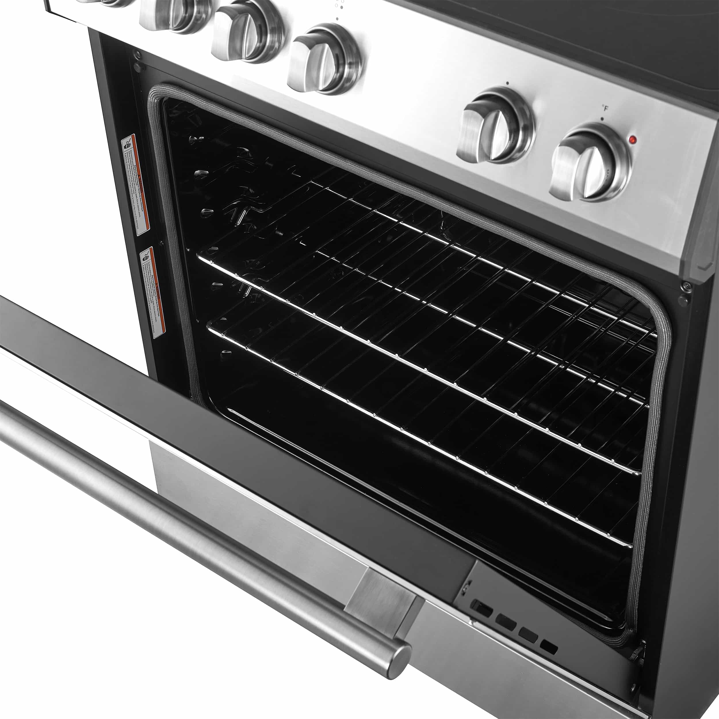 Forno 2-Piece Appliance Package - 30-Inch Electric Range and 31-Inch Refrigerator, Left Hinge in Stainless Steel (FBDL-003-04US) - Image 6