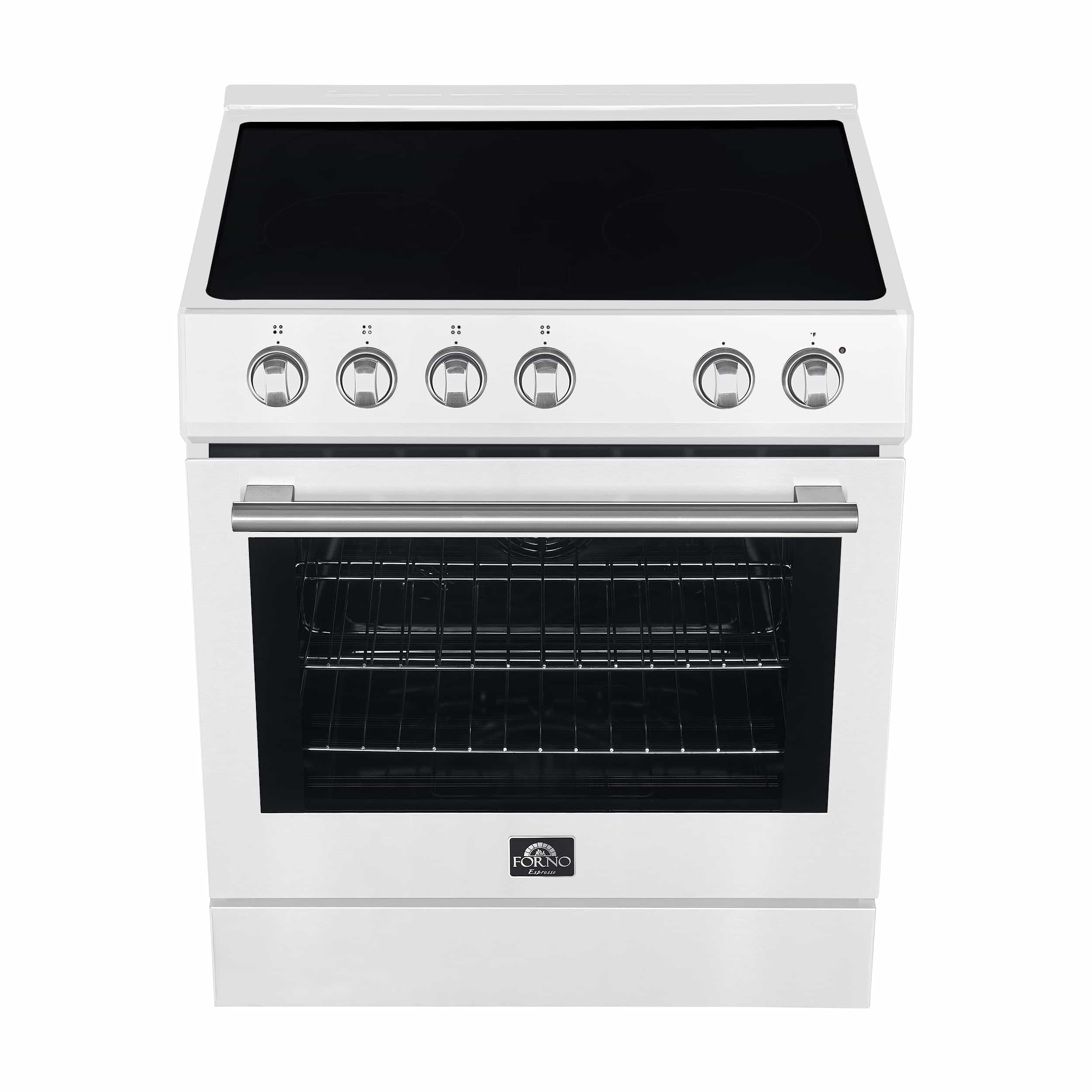 Forno 2-Piece Appliance Package - 30-Inch Electric Range and 31-Inch Refrigerator, Left Hinge in White with Stainless Steel Handle (FBDL-003-08US) - Image 10