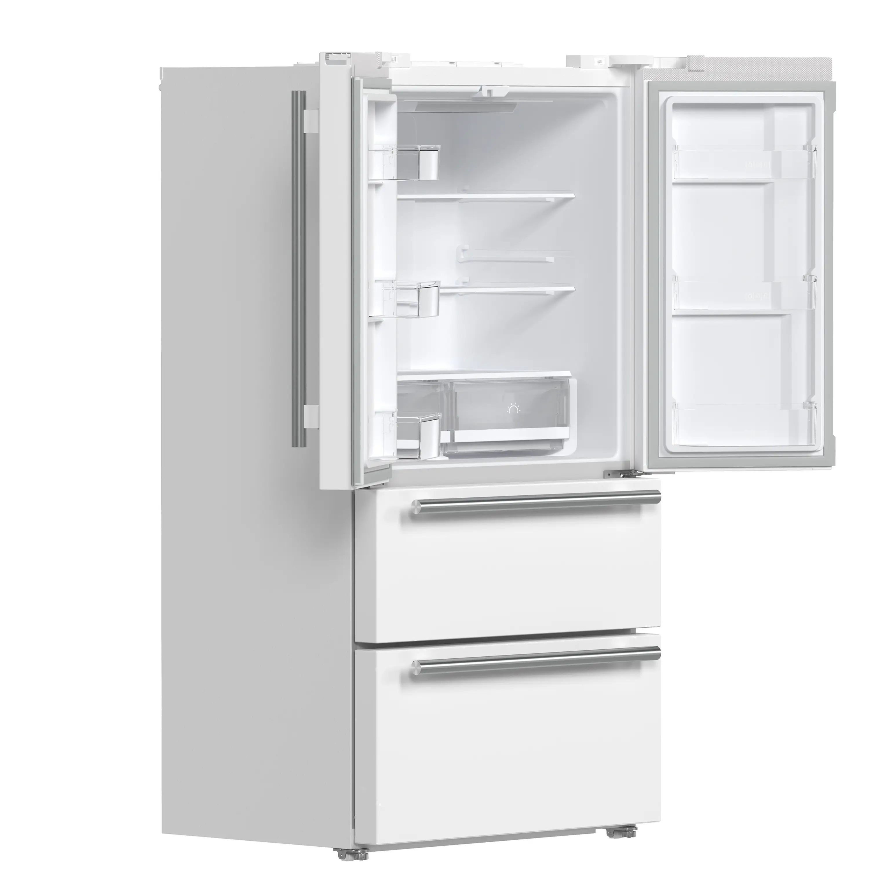 Forno 2-Piece Appliance Package - 30-Inch Electric Range and 36-Inch French Door Refrigerator in White with Stainless Steel Handle (FBDL-003-09US) - Image 17