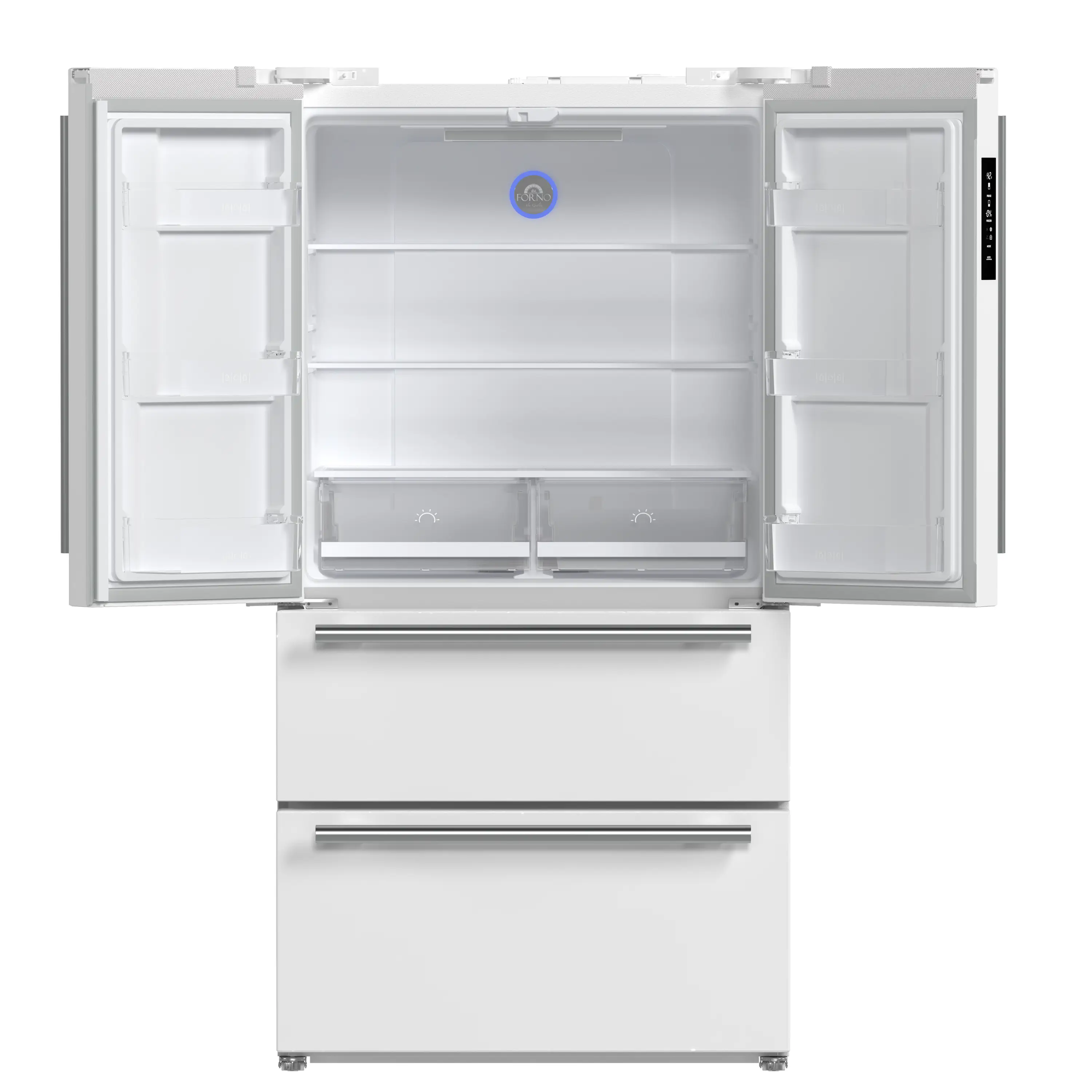 Forno 2-Piece Appliance Package - 30-Inch Electric Range and 36-Inch French Door Refrigerator in White with Stainless Steel Handle (FBDL-003-09US) - Image 18