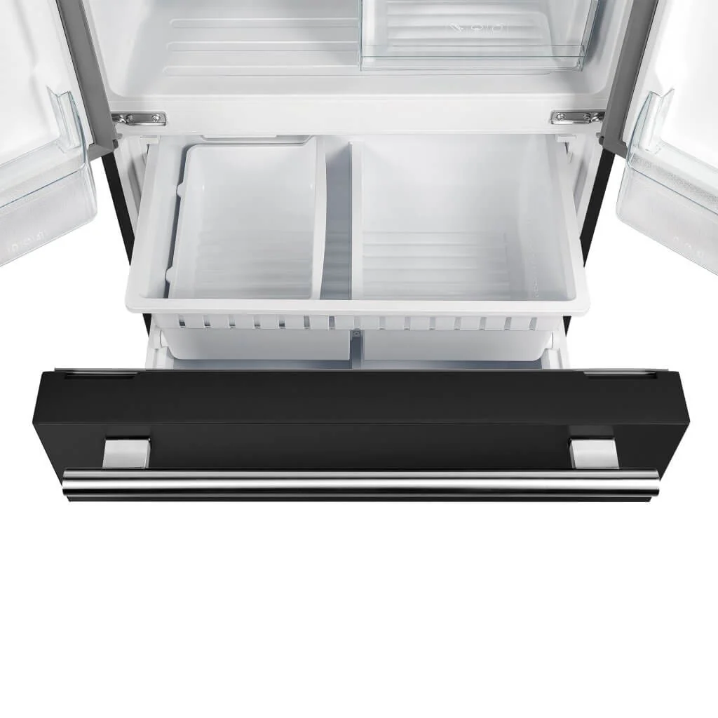 Forno 2-Piece Appliance Package - 30-Inch Electric Range and 30-Inch French Door Refrigerator in Black with Stainless Steel Handle (FBDL-003-15US) - Image 19