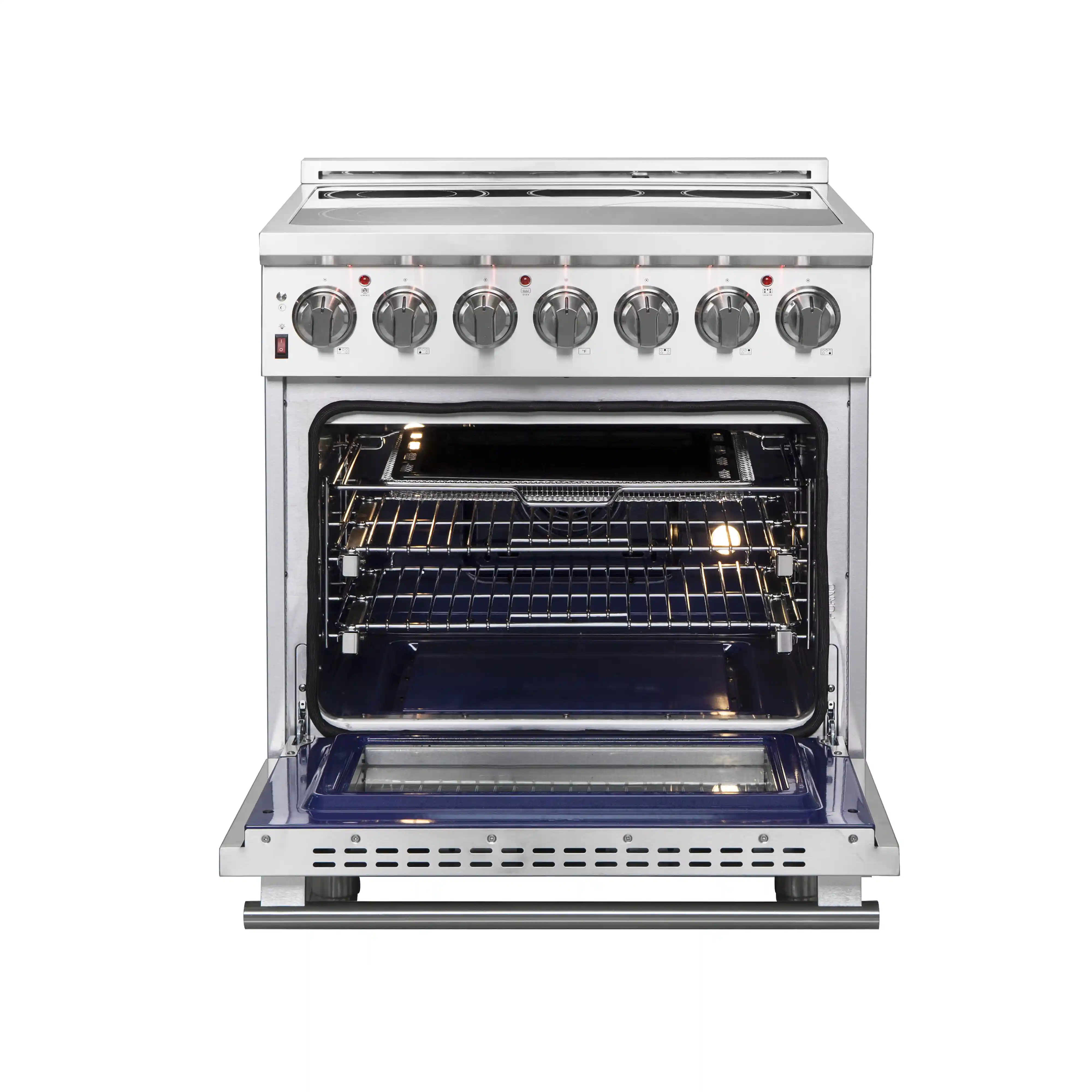 Forno 2-Piece Appliance Package - 30-Inch Electric Range and 31-Inch Refrigerator, Left Hinge in Stainless Steel (FBDL-013-02CAUS) - Image 3
