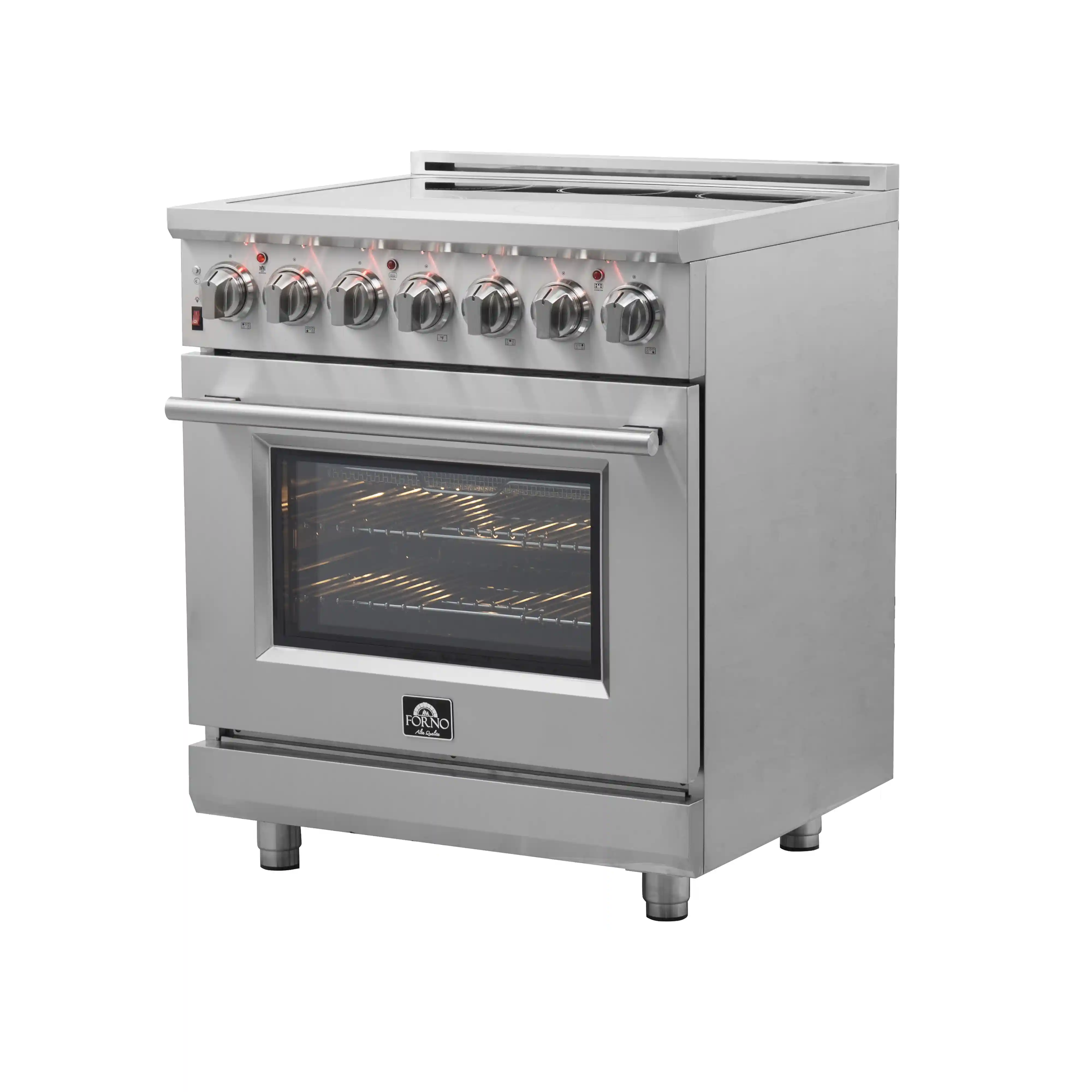 Forno 2-Piece Appliance Package - 30-Inch Electric Range and 31-Inch Refrigerator, Left Hinge in Stainless Steel (FBDL-013-02CAUS) - Image 5