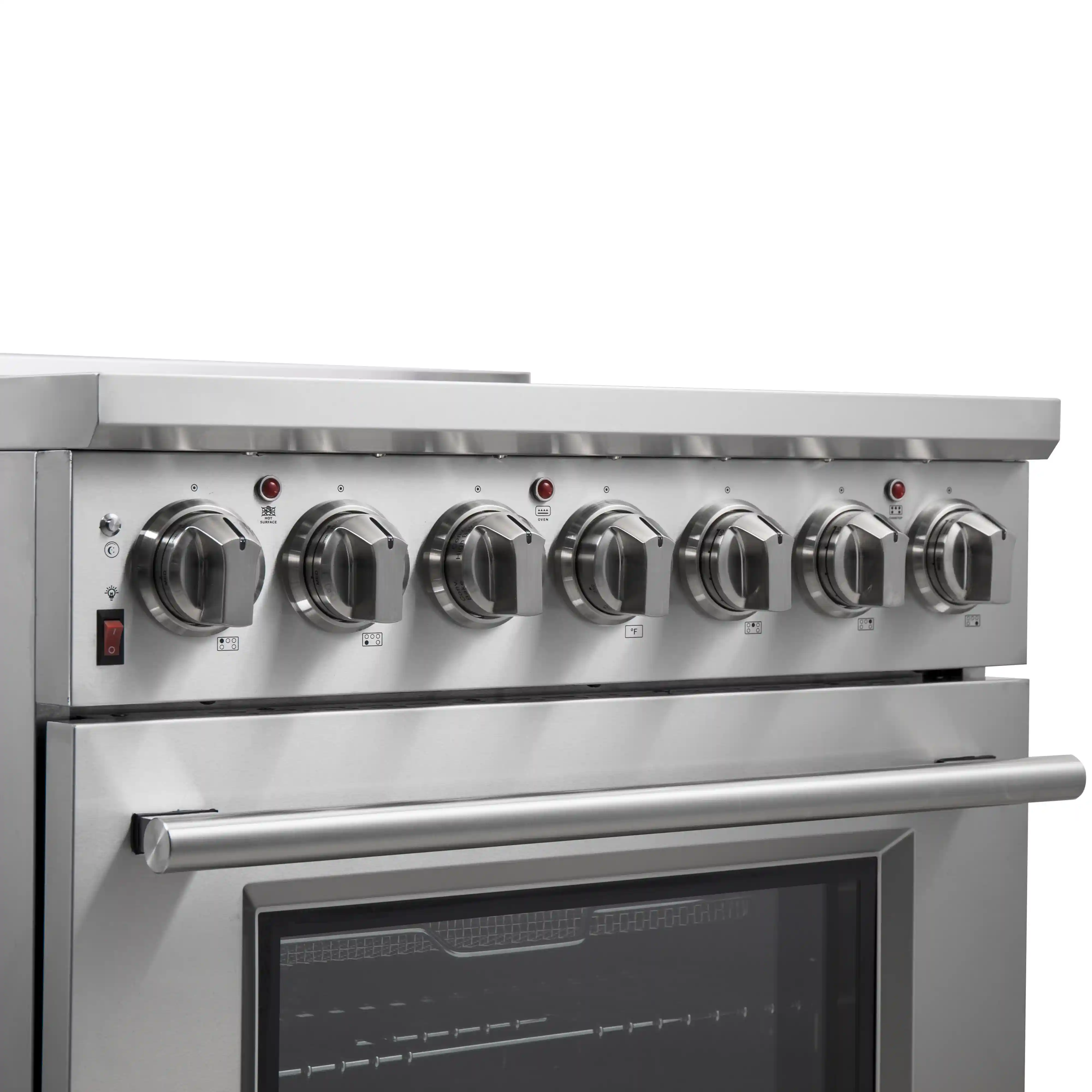 Forno 2-Piece Appliance Package - 30-Inch Electric Range and 36-Inch Side by Side Refrigerator with Water Dispenser in Stainless Steel (FBDL-013-04CAUS) - Image 13